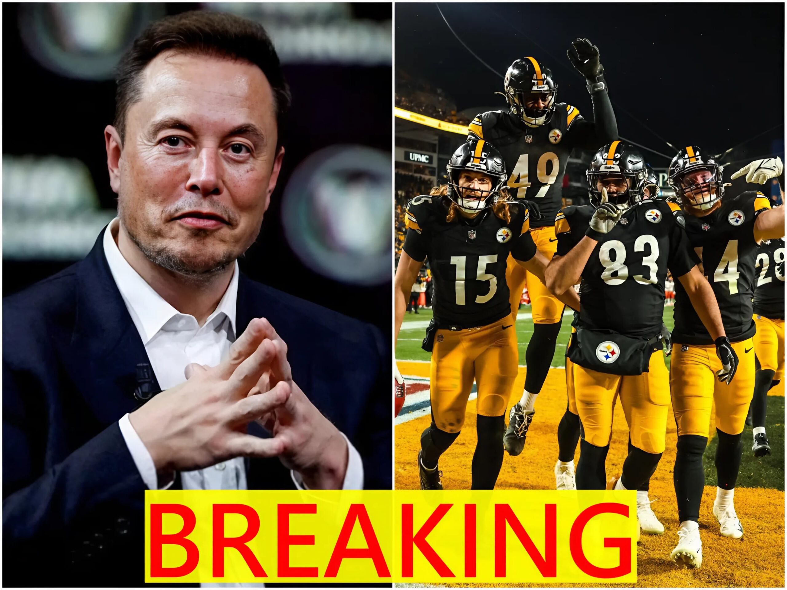 Cover Image for BREAKING NEWS: Billionaire Elon Musk emerges as the leading candidate to buy the Pittsburgh Steelers for $12 billion, leaving NFL fans both shocked and excited.