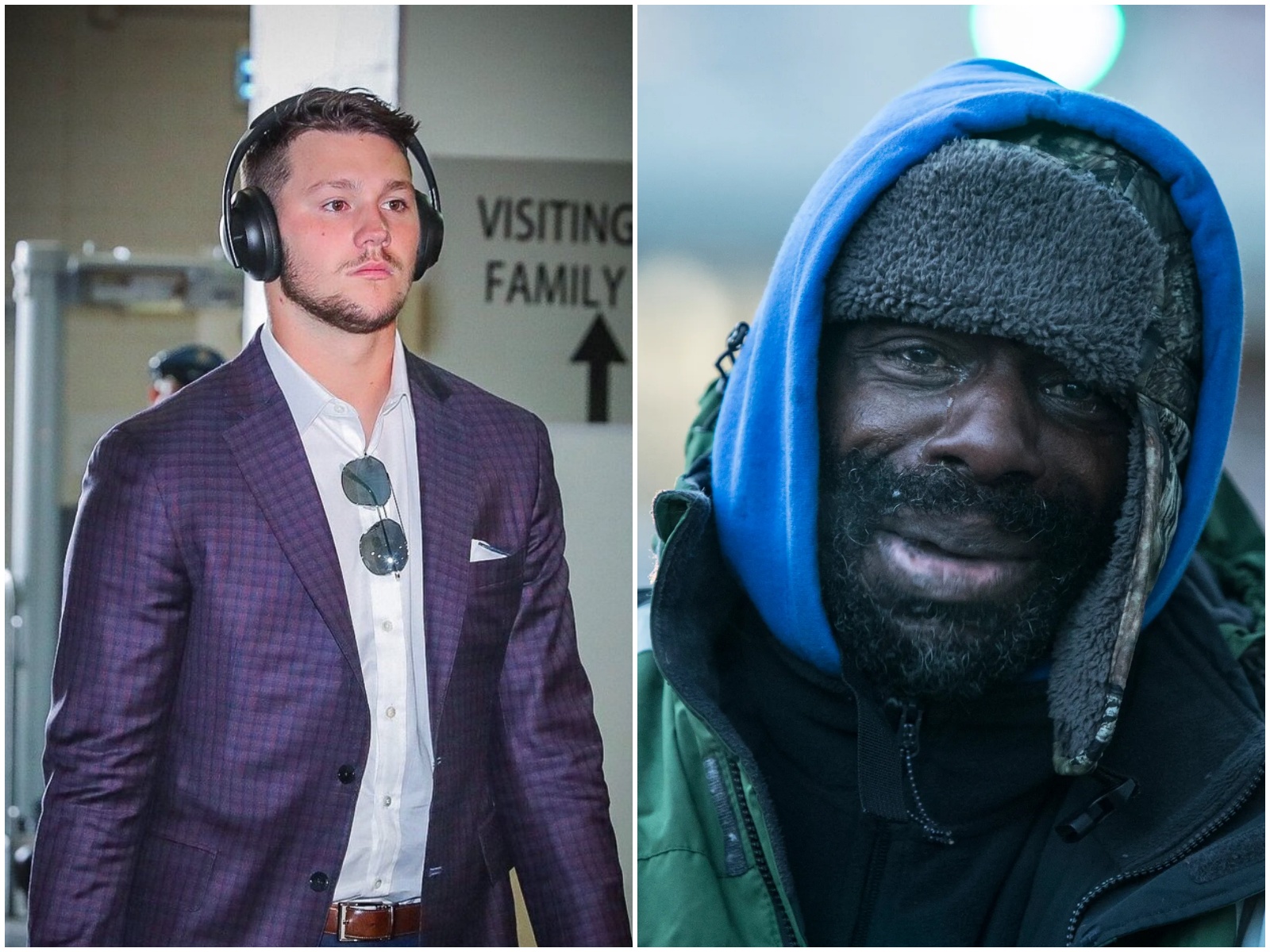 Cover Image for Homeless Man Asks Josh Allen “Can You Give Me a Dollar?” Josh Allen’s Response Is SHOCKING