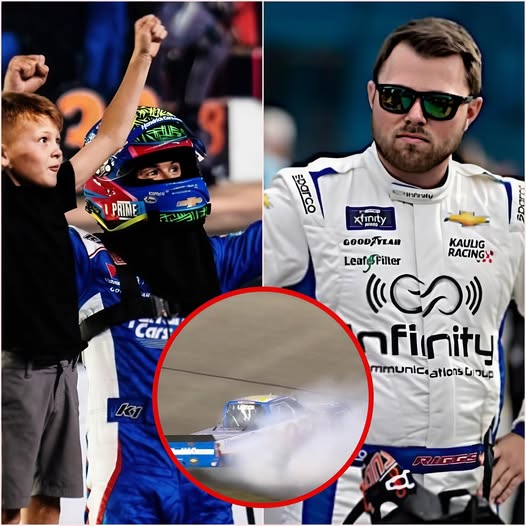 Breaking News: After the race, Kyle Larson claimed that Layne Riggs ...