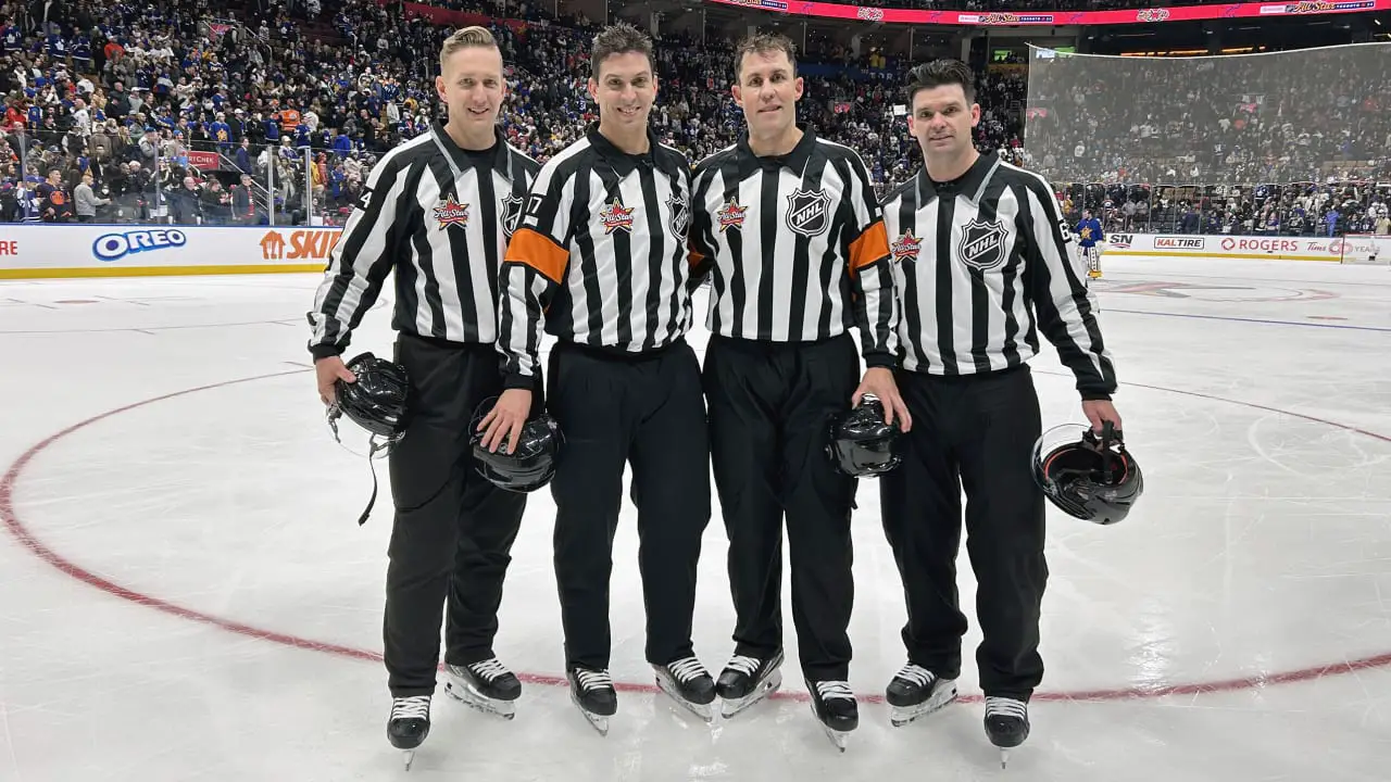 Cover Image for NHL BOMBSHELL: The NHL suddenly fired 4 referees who officiated the game between the Edmonton Oilers and Seattle Kraken for being involved in the largest bribery scandal in NHL history. Immediately, Edmonton Oilers fans demanded a replay of the game, and this is the NHL’s response….