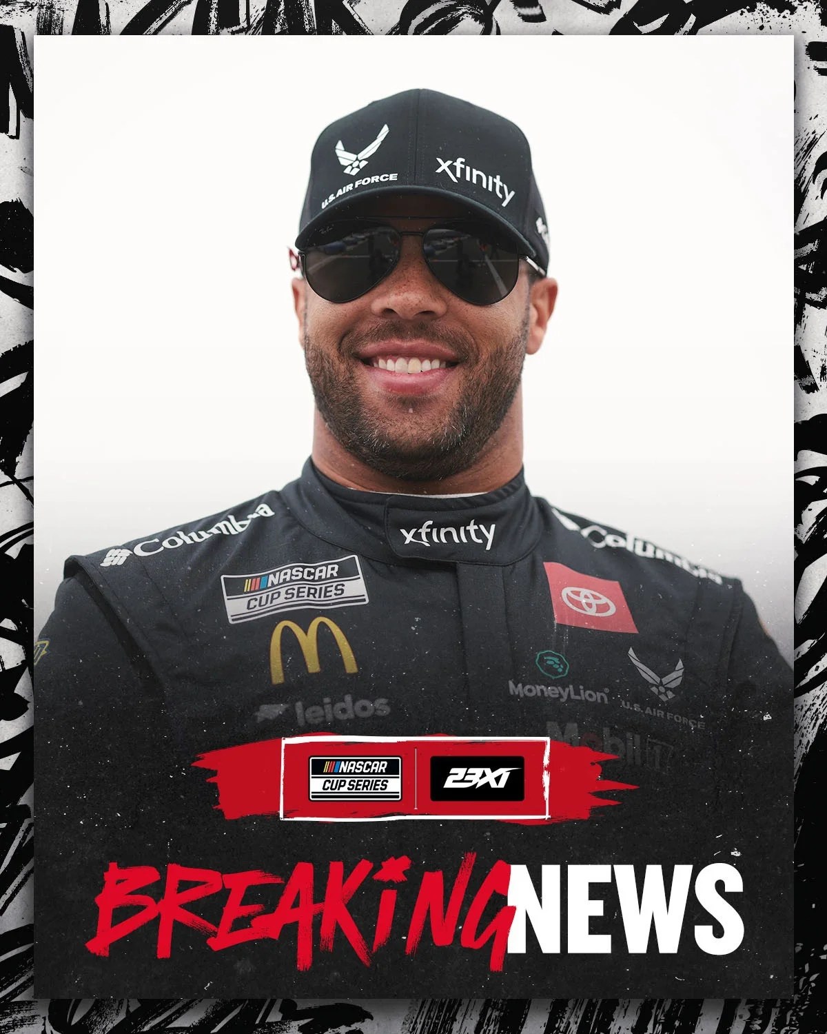 Cover Image for BREAKING: Nascar has issued a warning and fined driver Bubba Wallace $10,000 for misconduct, shouting “f*** you” three times after a disastrous loss at the GOOD CITY 500.