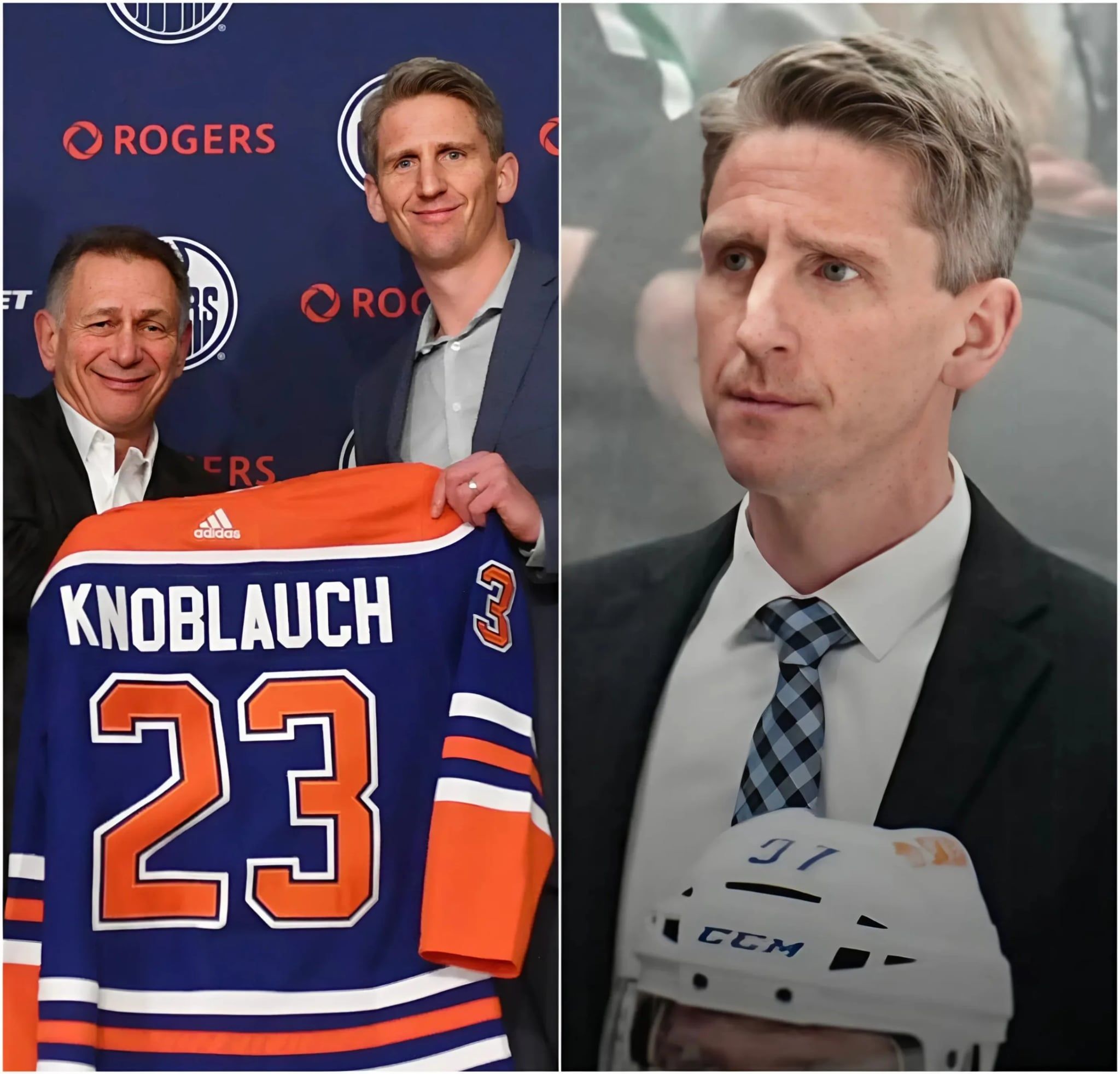 Cover Image for BREAKING: General Manager of the Edmonton Oilers, Ken Holland, announced a $500,000 bonus for Head Coach Kris Knoblauch if the team defeats the Los Angeles Kings and ends their undefeated streak. This announcement has sparked concern for Los Angeles Kings Head Coach Jim Hiller