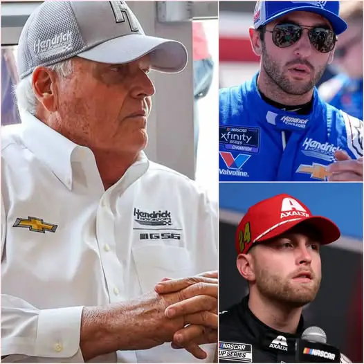 Cover Image for Breaking News: Hendrick Motorsports President has issued a threat to Chase Elliott and William Byron if they don’t improve their positions, causing fans to be outraged.