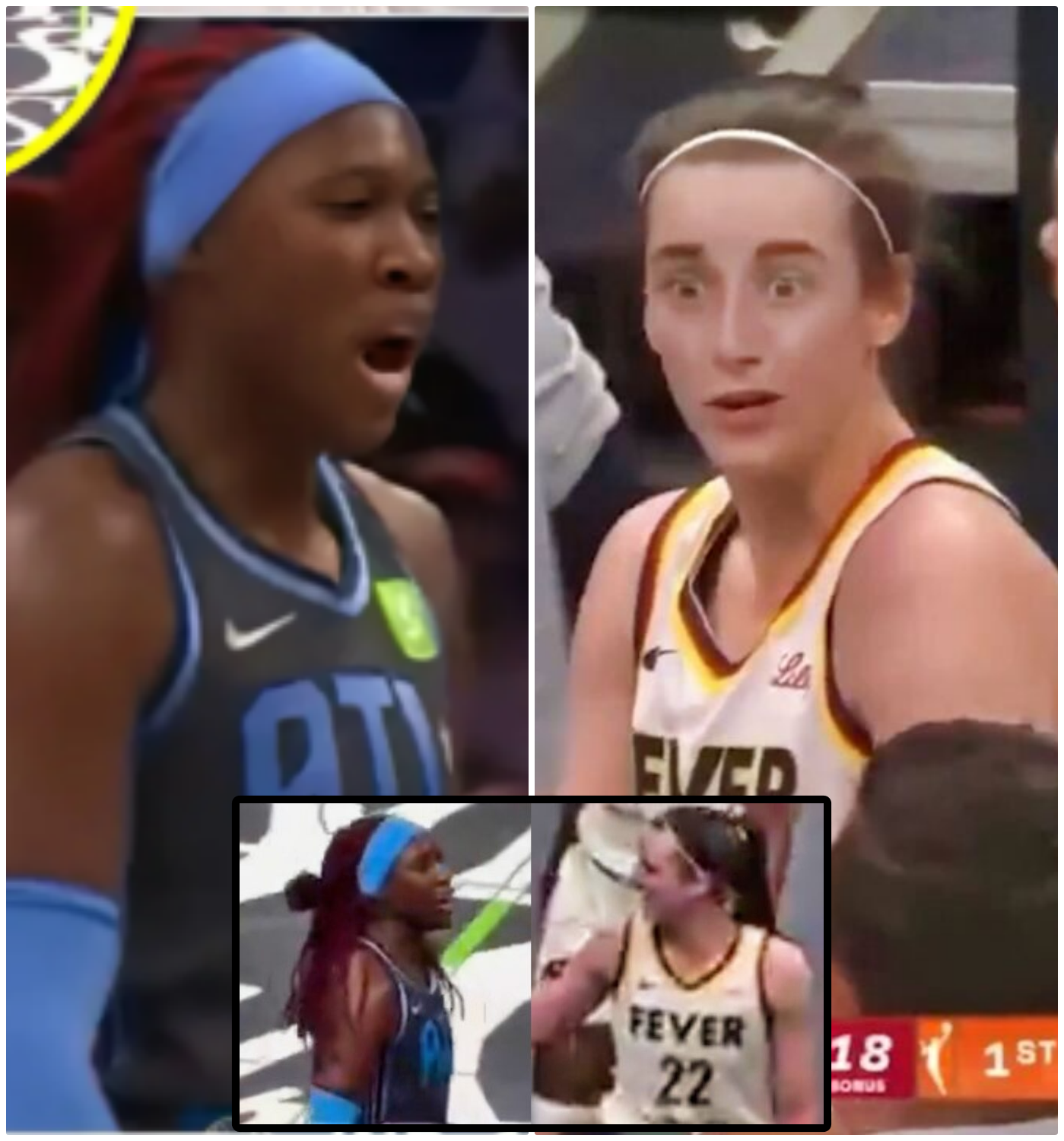 Cover Image for New Video Shows Caitlin Clark Punking Rhyne Howard With Disrespectful Hand Gesture After Their Near-Fight During Thursday’s Fever-Dream Showdown