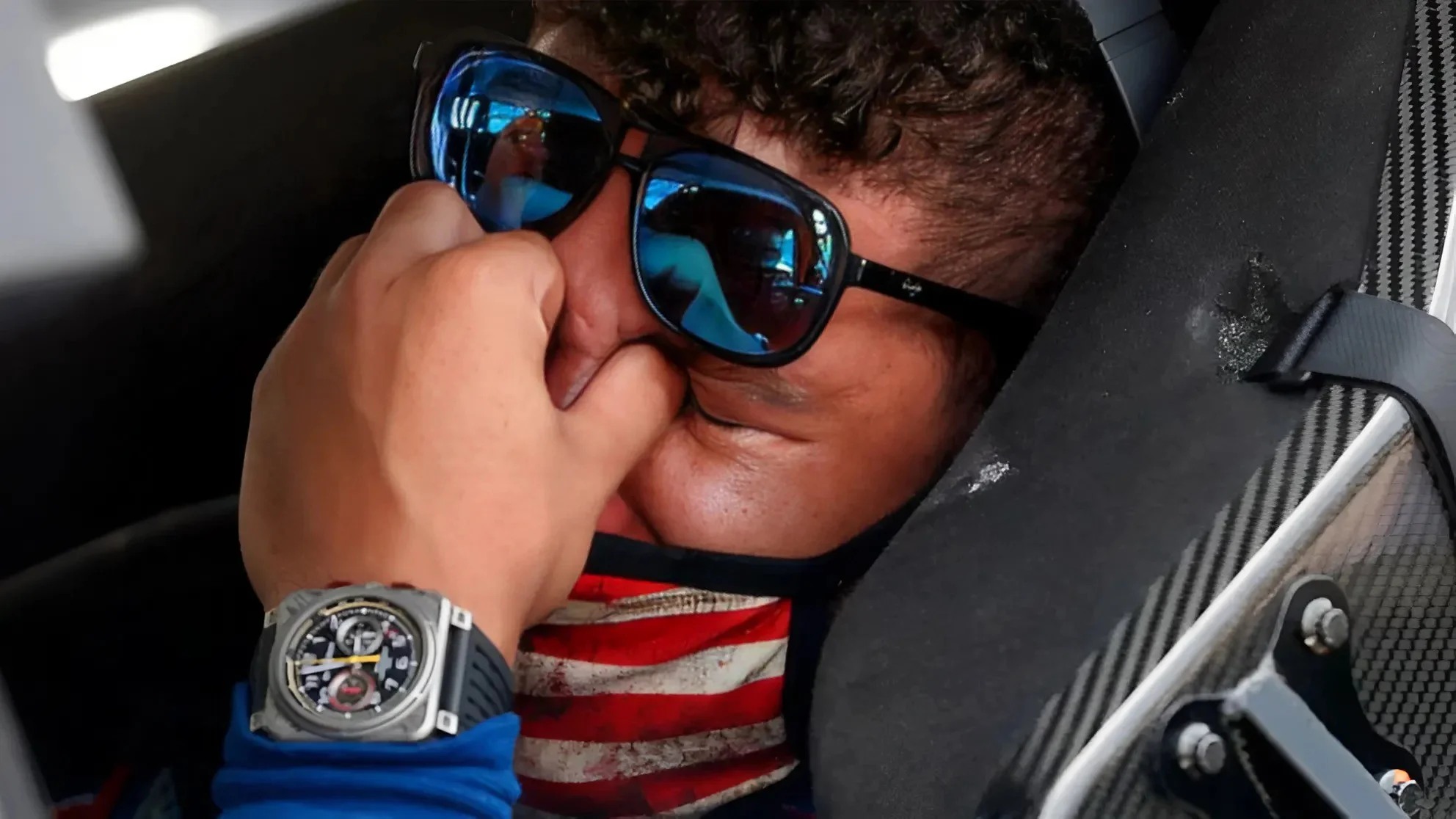 Cover Image for Sad news: Bubba Wallace rushed to hospital in severe pain after disastrous loss at KANSAS – Fans pray for his speedy recovery.