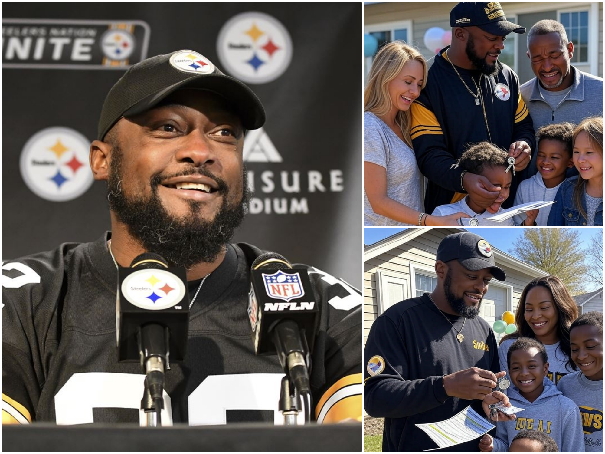 Cover Image for Mike Tomlin  secretly paid a needy man’s rent for a year – but when he discovered who they were, he bought the entire building to give to the man’s family..