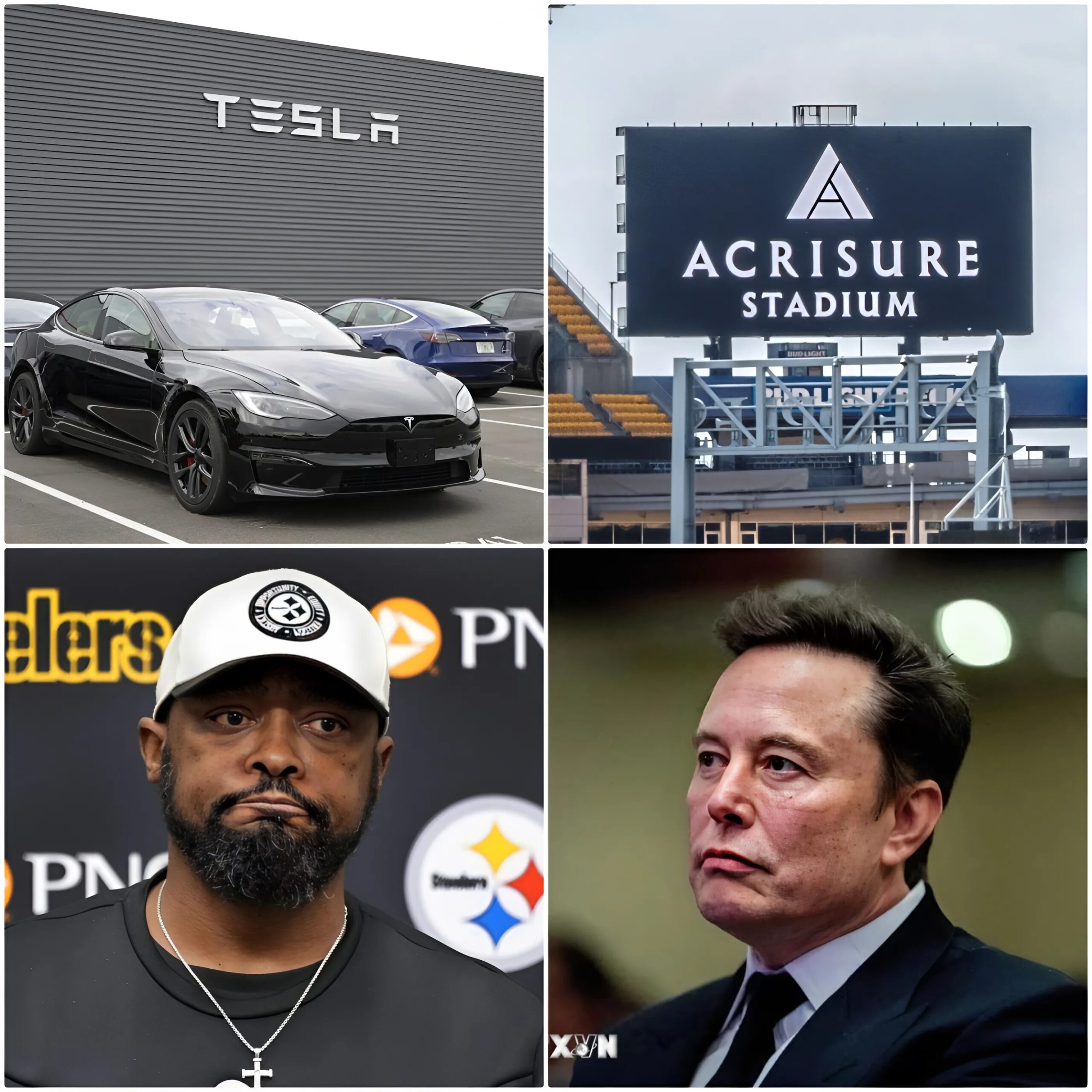 Cover Image for HOLY SHIT: Pittsburgh Steelers Reject Elon Musk’s Tesla Ad at Acrisure Stadium! Steelers Give Elon Musk a Very Good Reason for Rejection