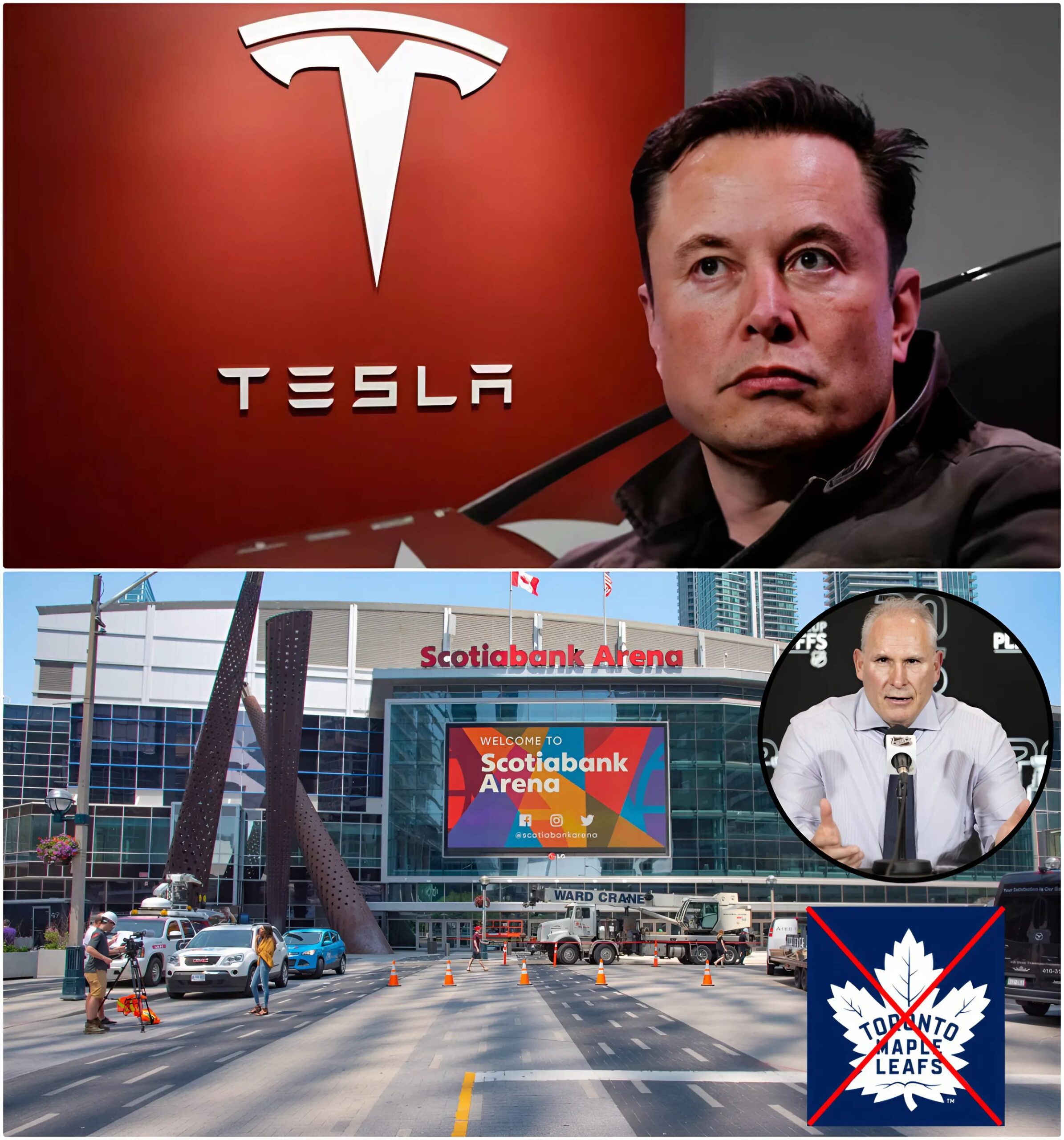 Cover Image for Elon Musk declared: “Boycotters of Tesla are unpatriotic” after news broke that the Toronto Maple Leafs refused to cooperate with Tesla.