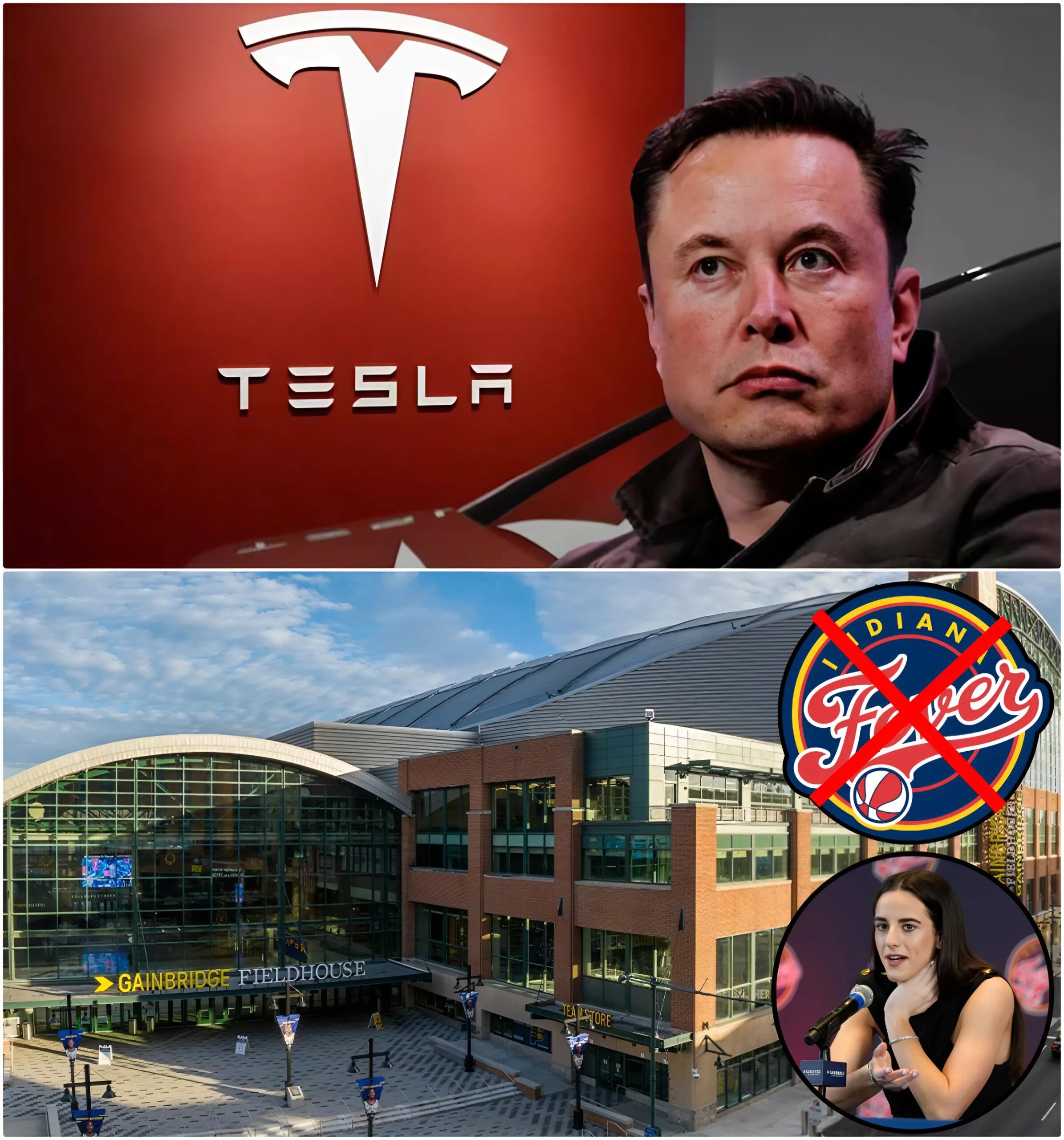 Cover Image for Elon Musk declared: “Boycotters of Tesla are unpatriotic” after news broke that the Indiana Fever refused to cooperate with Tesla.