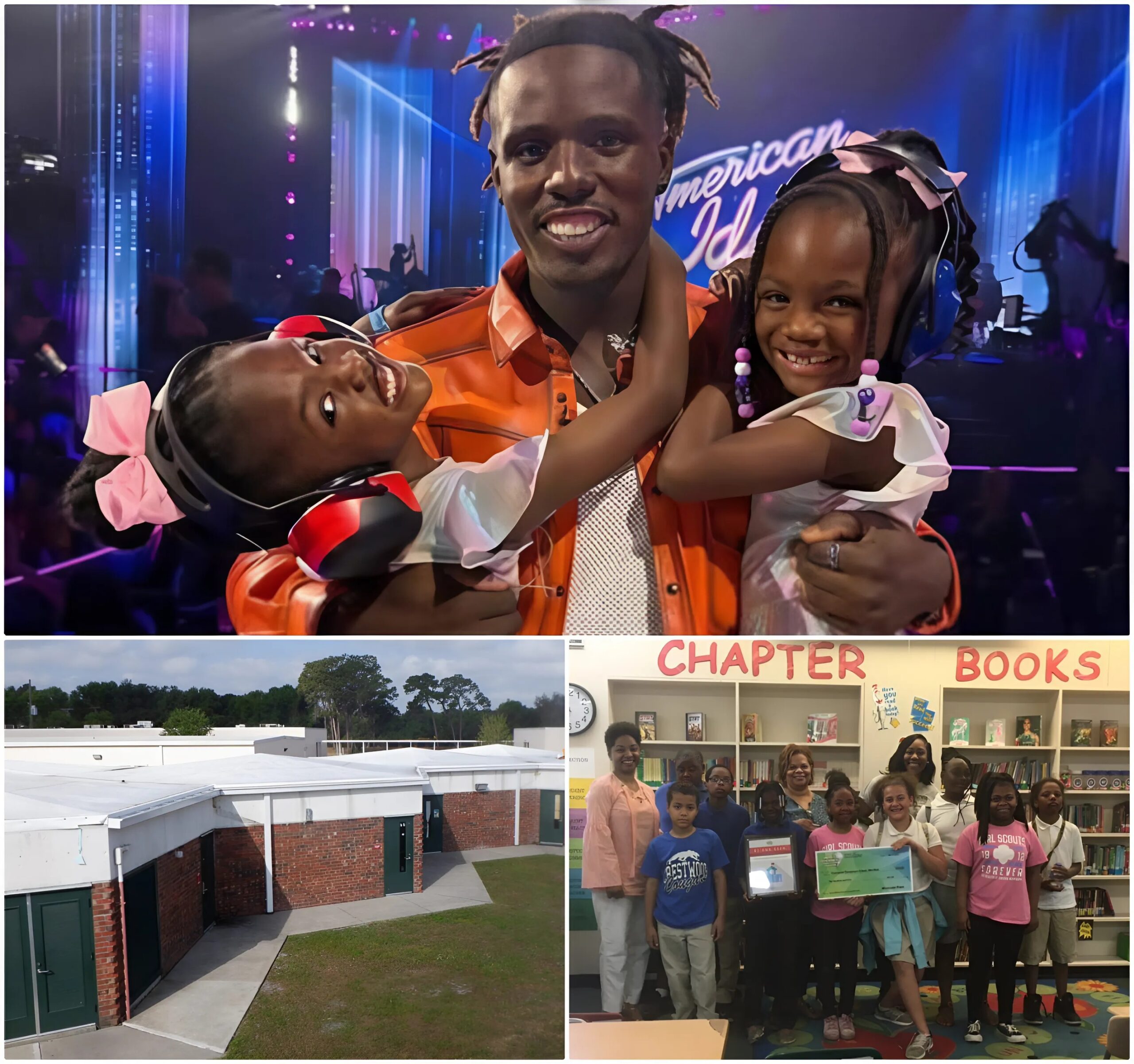 Cover Image for Jamal Roberts fulfilled his promise to dedicate the entire $500,000 prize from his 2025 American Idol championship to renovating Crestwood Elementary School in Mississippi, where he currently teaches, and providing free education for all students from low-income households.