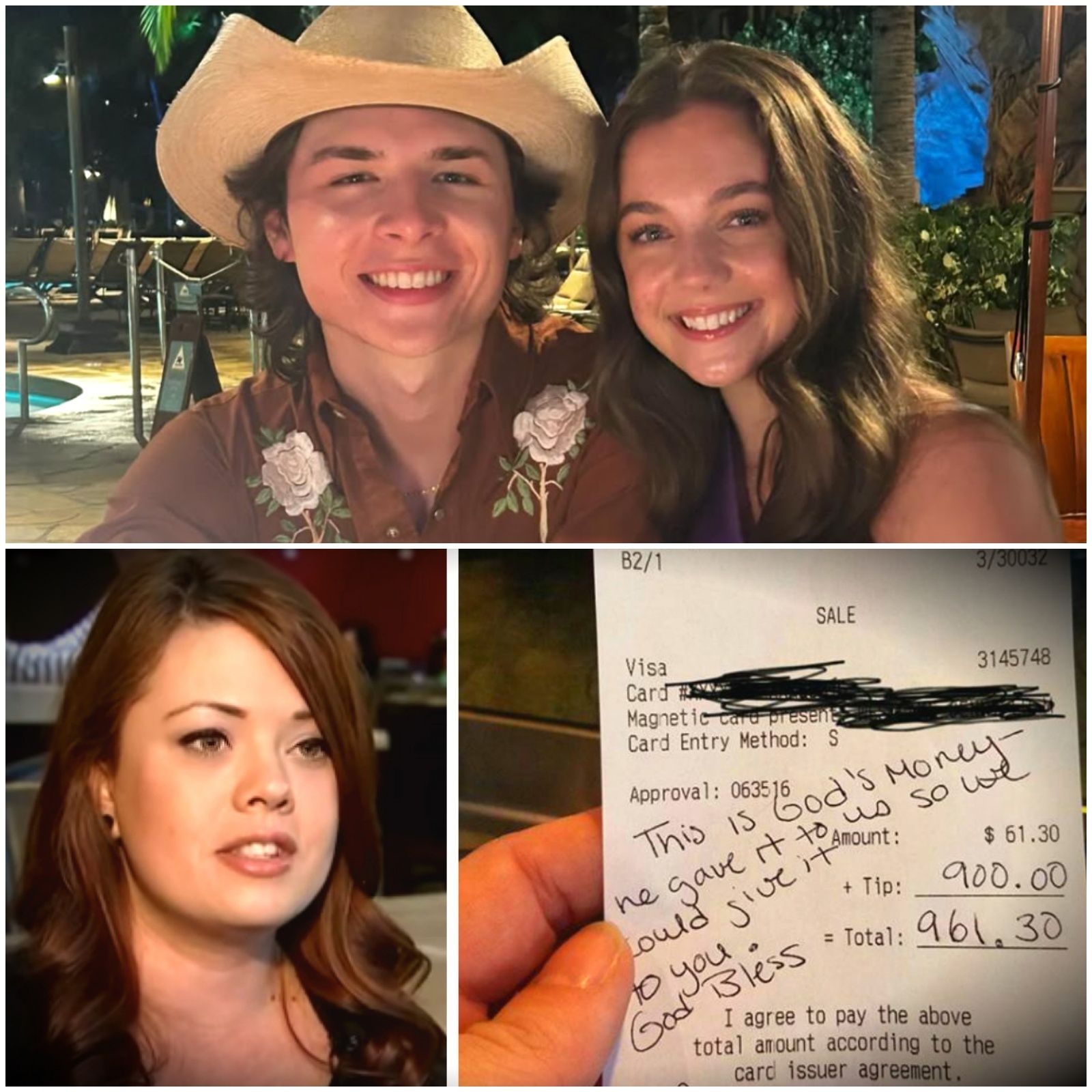 Cover Image for Waitress Serves John Foster, Sees Note on Check, and Bursts into Tears