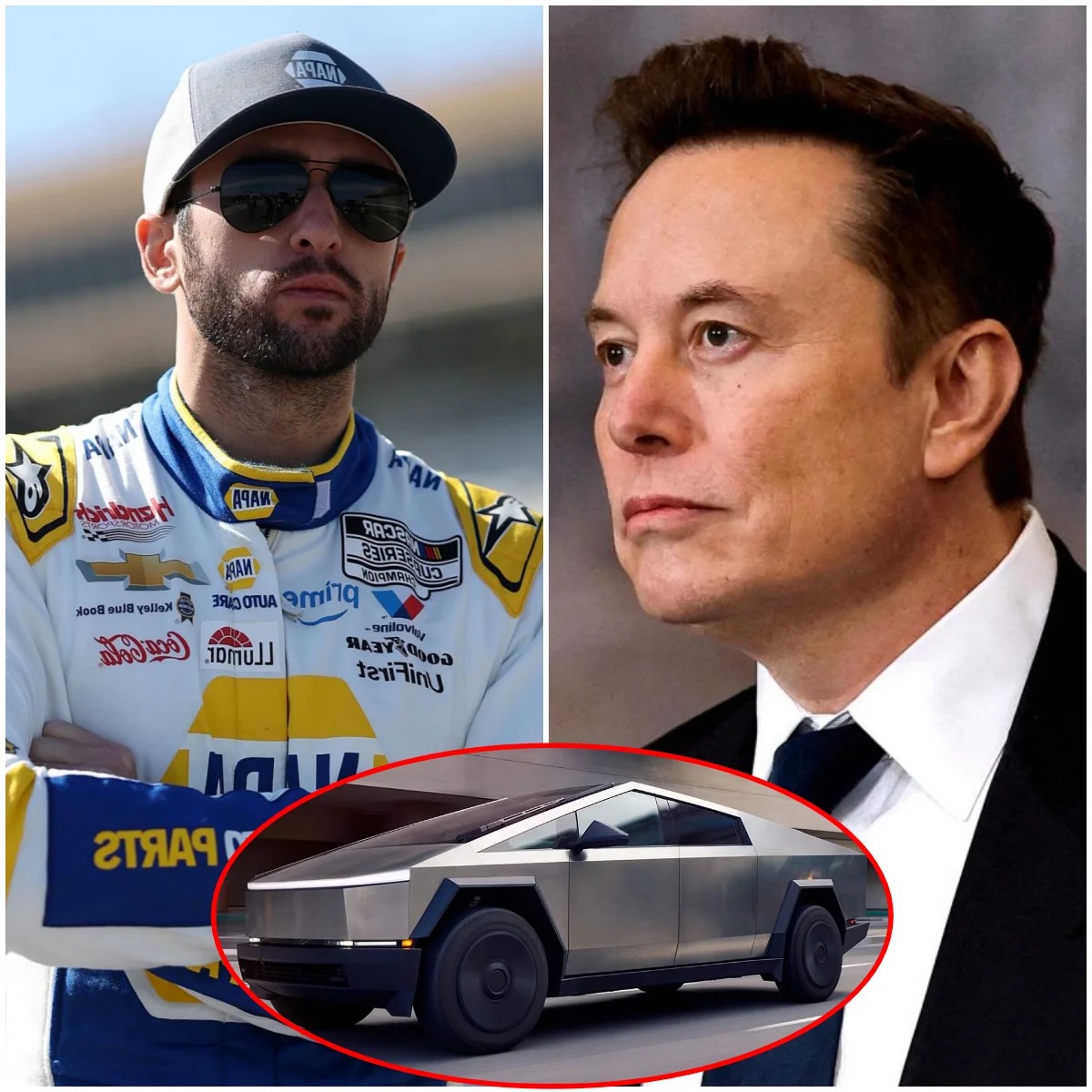 Cover Image for 30 MINUTES AGO: Elon Musk offered NASCAR star Chase Elliott $77 million to promote his Tesla Cybertruck in NASCAR race, but the iconic driver’s response stunned the entire…