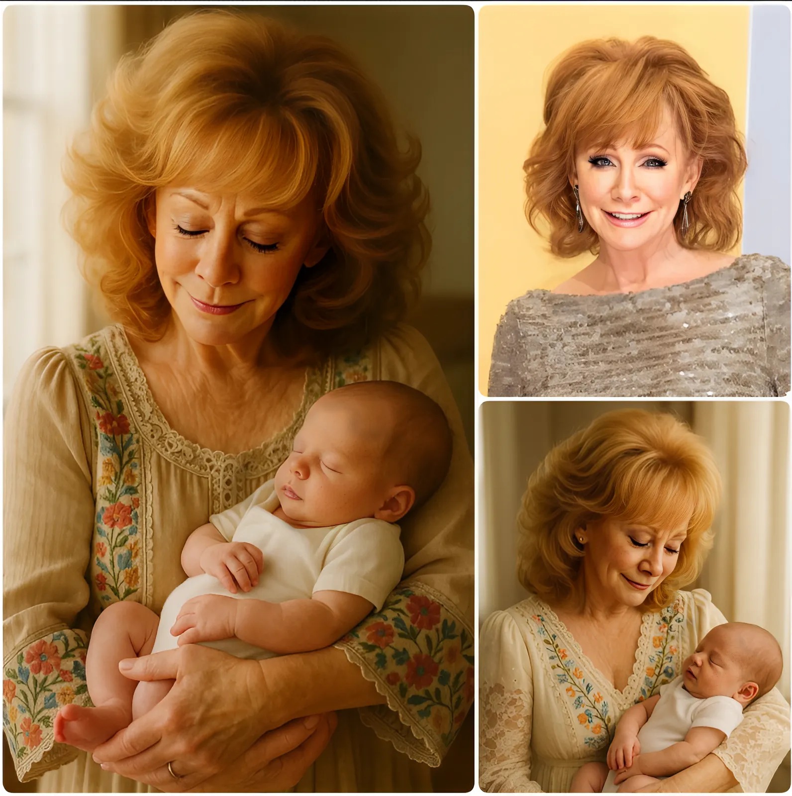 Cover Image for Reba McEntire Adopts Abandoned Newborn in Nashville—A Selfless Promise to Raise Her with Love and Care!”  In a story that is touching the hearts of millions, country music legend Reba McEntire has stepped in to become the guardian of an abandoned newborn baby found just hours ago outside a small hospital in Nashville, Tennessee. The infant, discovered wrapped in a thin blanket….  Reba McEntire Adopts Abandoned Newborn in Nashville—A Selfless Promise to Raise Her with Love and Care!” In a story that is touching the hearts of millions, country music legend Reba McEntire has stepped in to become the guardian of an abandoned newborn baby found just hours ago outside a small hospital in Nashville, Tennessee. The infant, discovered wrapped in a thin blanket….