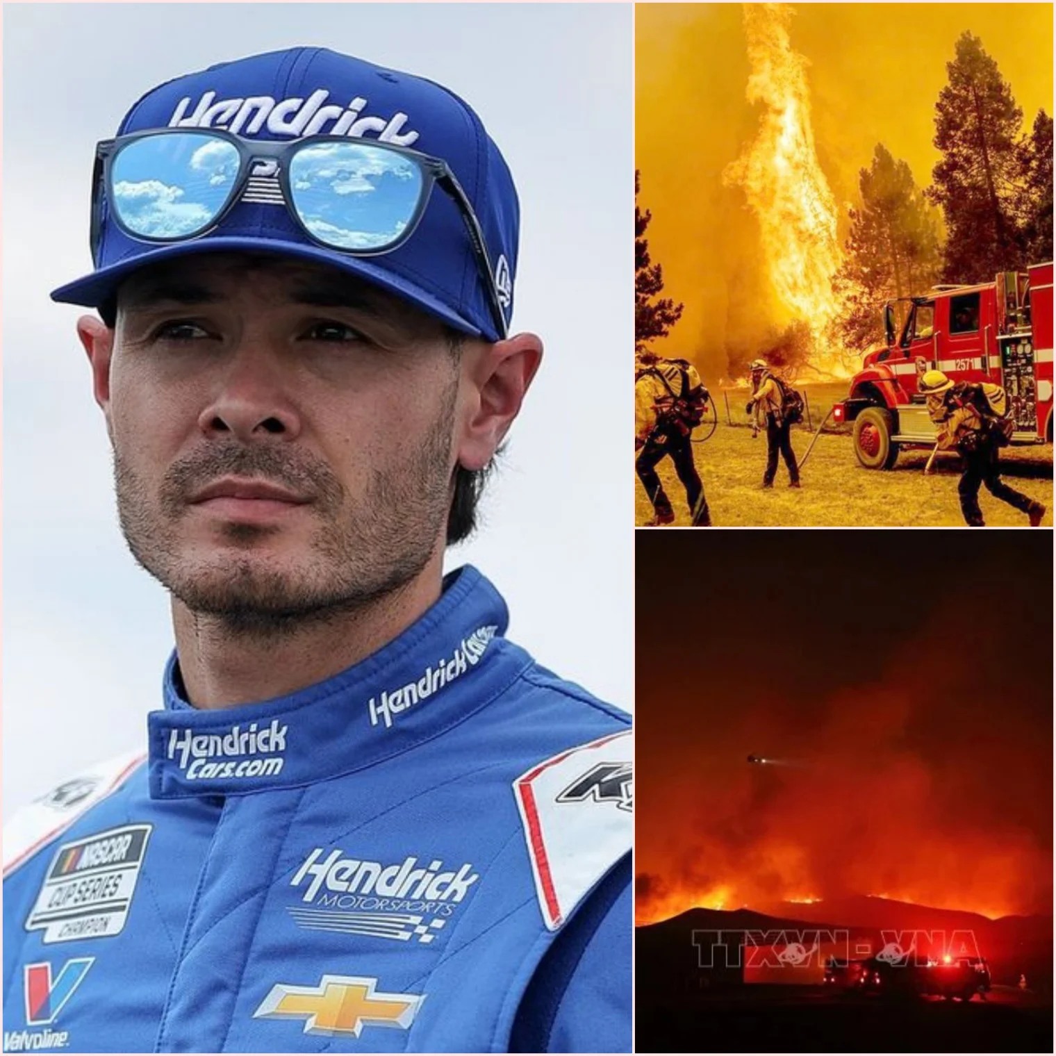 Cover Image for BREAKING: Kyle Larson Donates $6.8 Million to Support Families Affected by Grand Canyon Wildfire As the devastating wildfire rages on the North Rim of Grand Canyon National Park, forcing mass evacuations and closures, Kyle Larson has made headlines with a powerful gesture — donating $6.8 million to help affected families and emergency crews. In the face of devastation, his actions stand as a beacon of hope.
