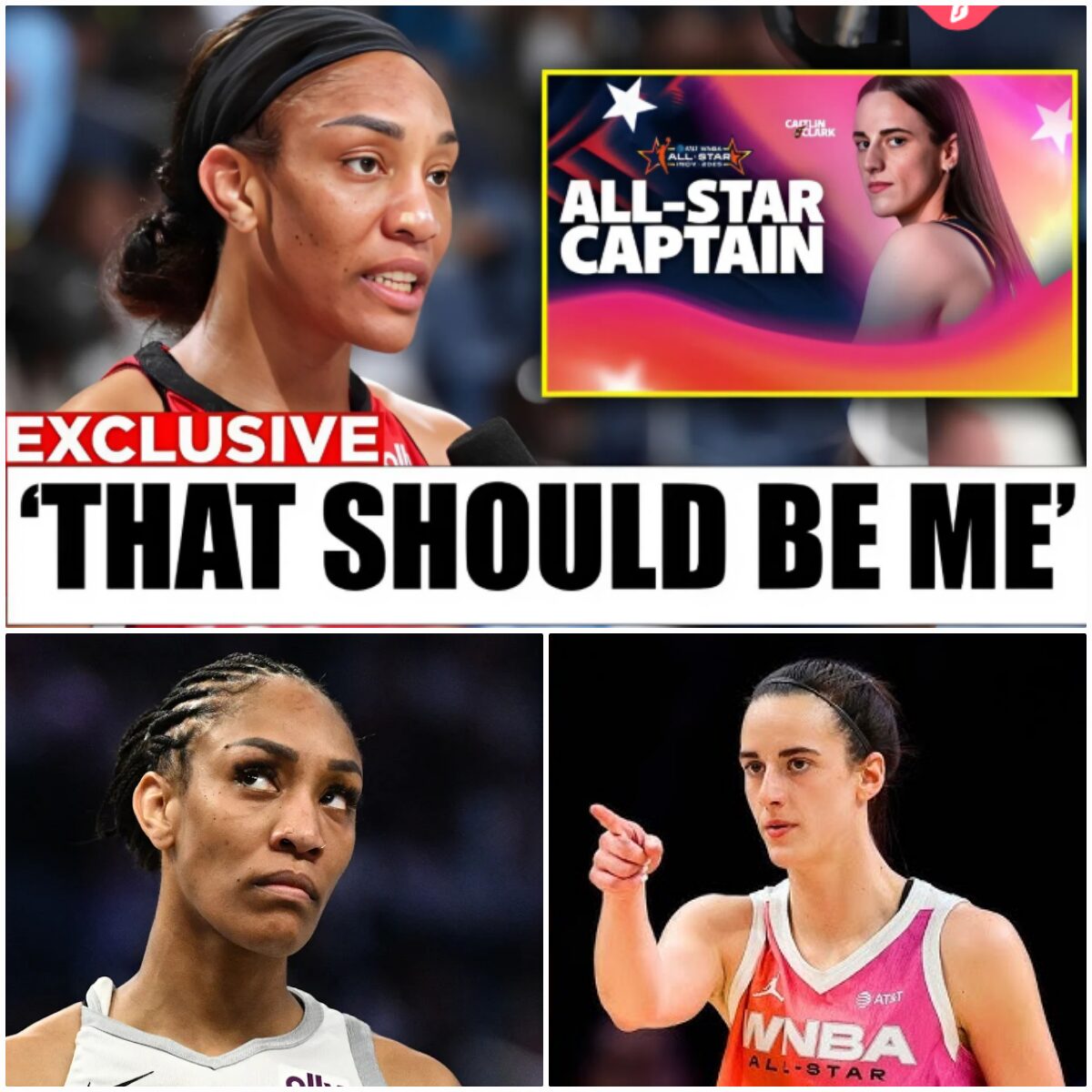 Cover Image for Controversy Erupts in the WNBA: A’ja Wilson criticized the WNBA for favoring Caitlin Clark too much and would give up the 2025 All Star tournament if Caitlin Clark was actually captain, Caitlin Clark responded, making fans show her maturity deserves it…