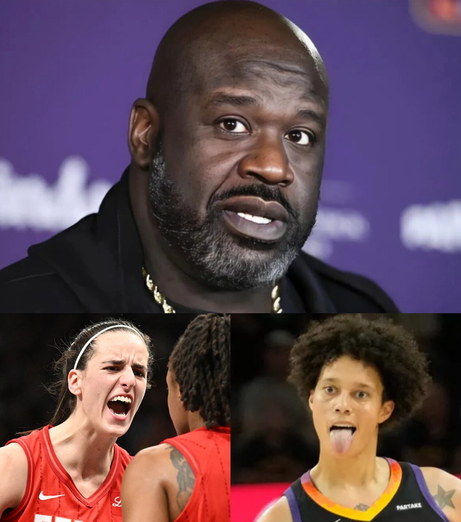 Cover Image for “She Should Be in the NBA — Not the WNBA”: Shaquille O’Neal DESTROYS Brittney Griner After Her Racial Slur Toward Caitlin Clark Goes Viral
