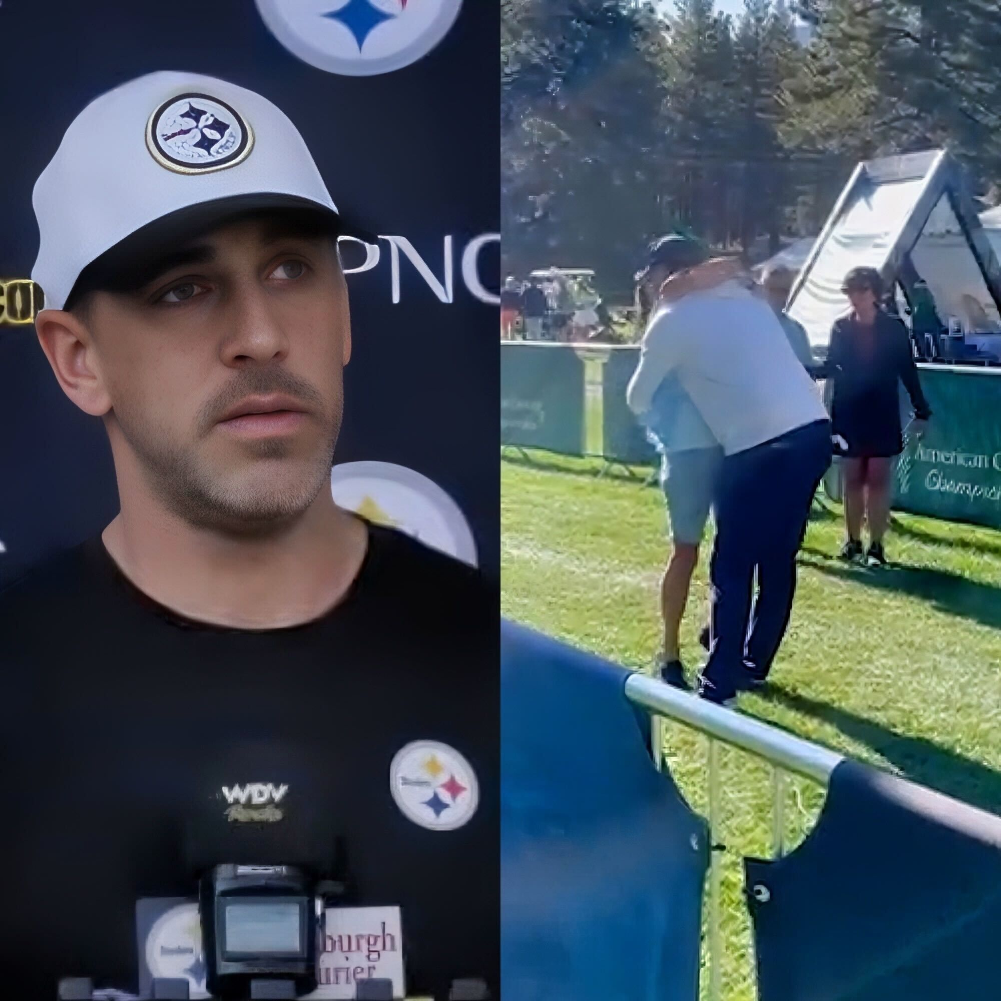 Cover Image for Aaron Rodgers Reunites With Close ‘Family Member’ at Golf Tournament