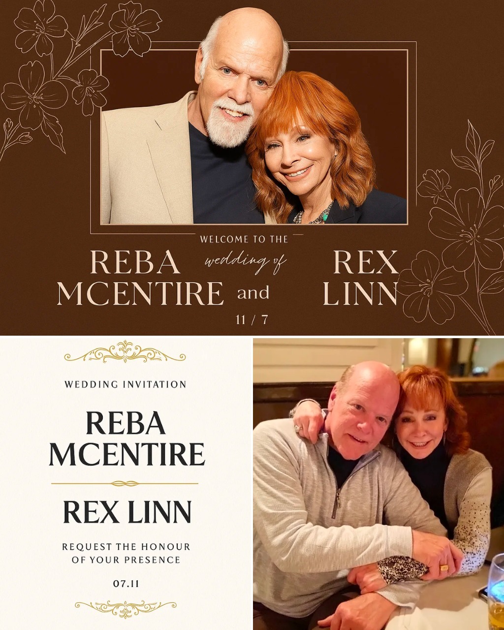 Cover Image for “It’s Official: Reba & Rex Are Getting Married July 11!”, “She Looked At Rex And Said, ‘Let’s Make It Official,’” A Source Reveals — And Now, Reba Mcentire And Rex Linn Are Tying The Knot In What Fans Are Calling The Country Wedding Of The Decade! With Kelly Clarkson, Blake & Gwen, And Even Dolly Rumored To Attend… This Guest List Is On Fire. See Who’s Coming And What Magic’s In Store