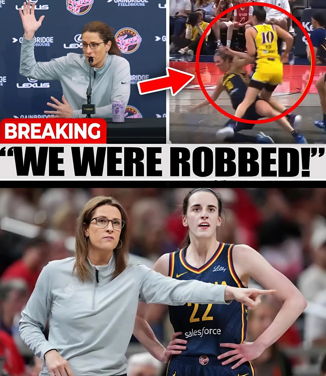 Wnba Problem REPORT: Stephanie White FURIOUS After WNBA Referees RIGGED Indiana ...