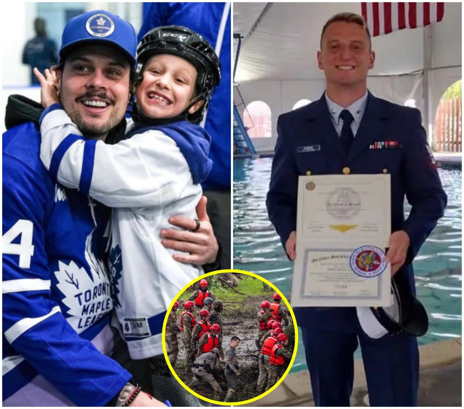 Cover Image for The Toronto Maple Leafs have awarded a $1 million bonus and an incredibly valuable gift to Coast Guard officer Scott Ruskan, who risked his life during the devastating flash flood on the Guadalupe River in Texas to save 165 people. His heroic actions have touched the hearts of people around the world and earned global admiration…