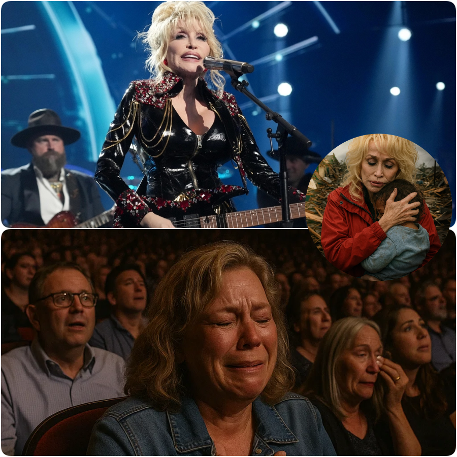 Cover Image for No stage effects. No background music. In the middle of a concert on the night of July 10 at The Colosseum at Caesars Palace, while performing a cheerful hit, Dolly Parton suddenly signaled to stop. The entire band fell silent. In the heavy stillness, she stepped to the center of the stage, placed her hand on the microphone, and whispered:  “Now… I want to dedicate this song to the 28 children who lost their lives in the flood.”  And then, as the lights dimmed, Dolly began to sing “Coat of Many Colors” — no longer a story about a patchwork coat and a mother’s love, but now a heartbreaking farewell to the children swept away before they could return home.  Each verse rang out like a candle, quietly burning in a night of mourning soaked in tears. No more stage. No more audience. Only music — and shared humanity.