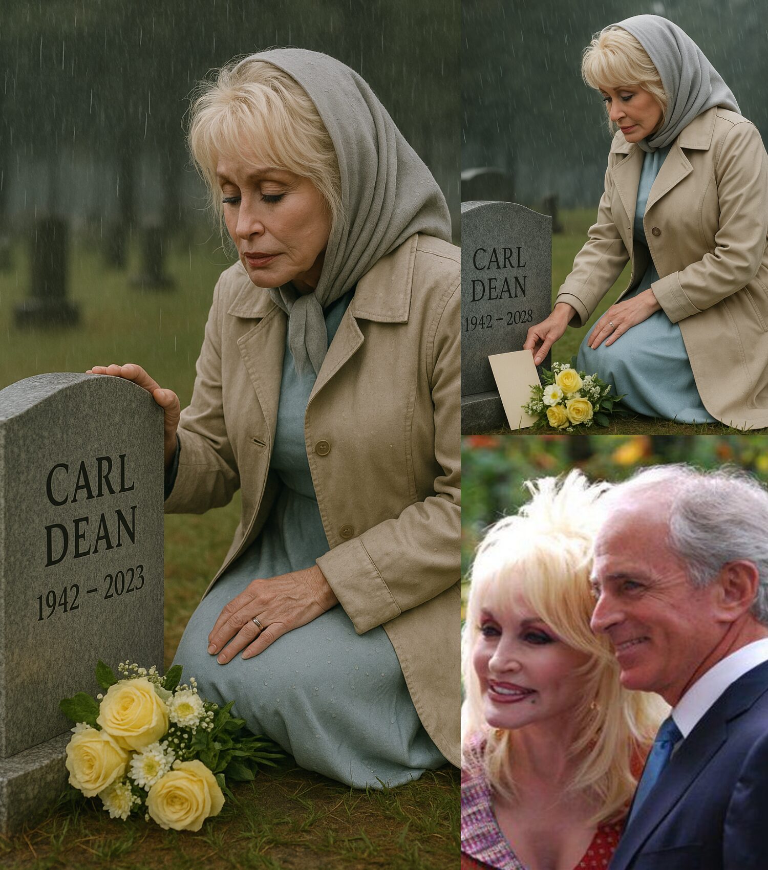 Cover Image for “I Still Wear the Dress He Loved Most” — Dolly Parton’s Quiet Visit to Her Husband’s Grave in the Rain