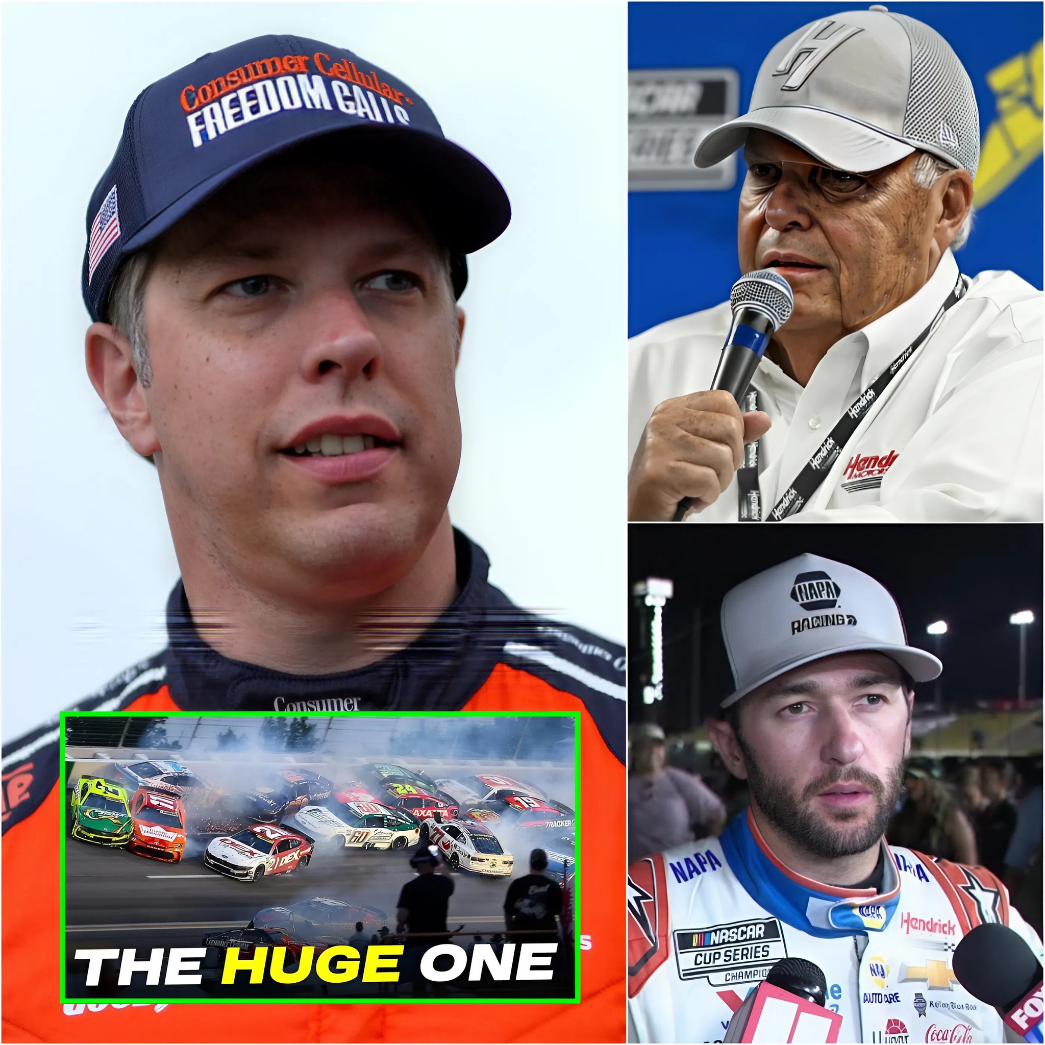 Cover Image for NASCAR BOMBSHELL: Hendrick Motorsports boss BREAKS SILENCE as he issues warning to Brad Keselowski after his shock statement on Chase Elliott’s illegality win