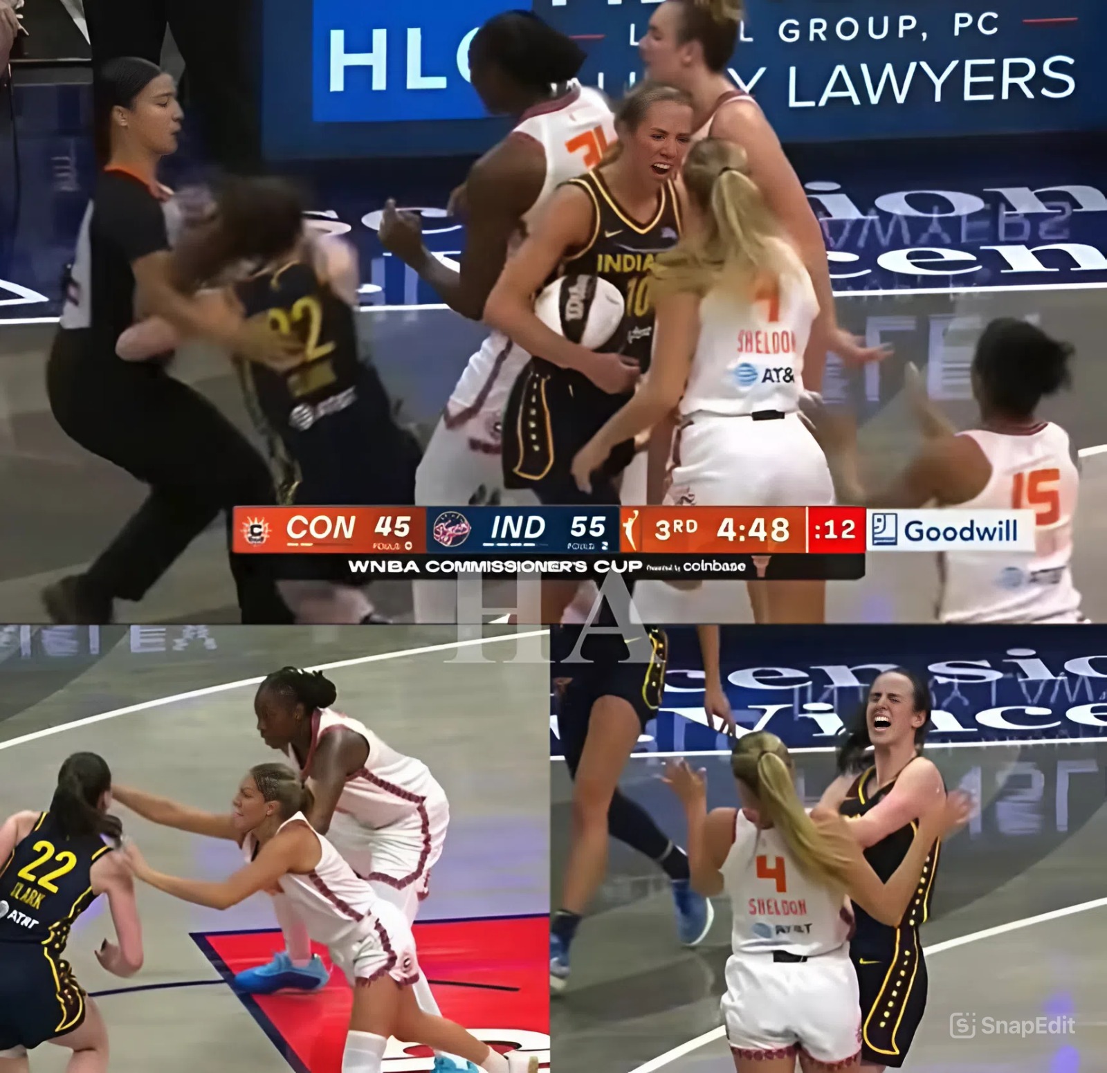 Cover Image for BREAKING: The WNBA organizers have officially announced a 3-game suspension and a $50,000 fine for the dirty actions committed by two Connecticut Sun players against Caitlin Clark in a violent manner. Caitlin Clark was poked in the eye by Jacy Sheldon and shoved by Marina Mabrey.