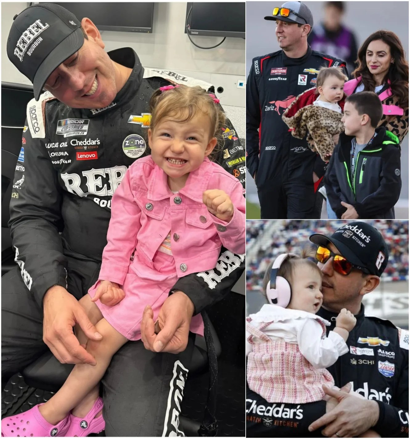 Cover Image for GOOD NEWS: Kyle Busch happily shares about his daughter, Lennix Key Busch… A SURPRISING TRUTH: 12 WORDS that make him happy about the special way his daughter comforts him after each race failure, “I love my precious daughter…”