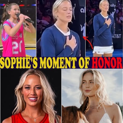 Cover Image for Sophie Cunningham just reminded everyone what true patriotism sounds like. Her powerful, emotional rendition of the national anthem brought the entire arena to its feet — and left more than a few fans in tears. It wasn’t just a performance, it was a moment to remember. Watch the full clip that’s giving everyone chills.