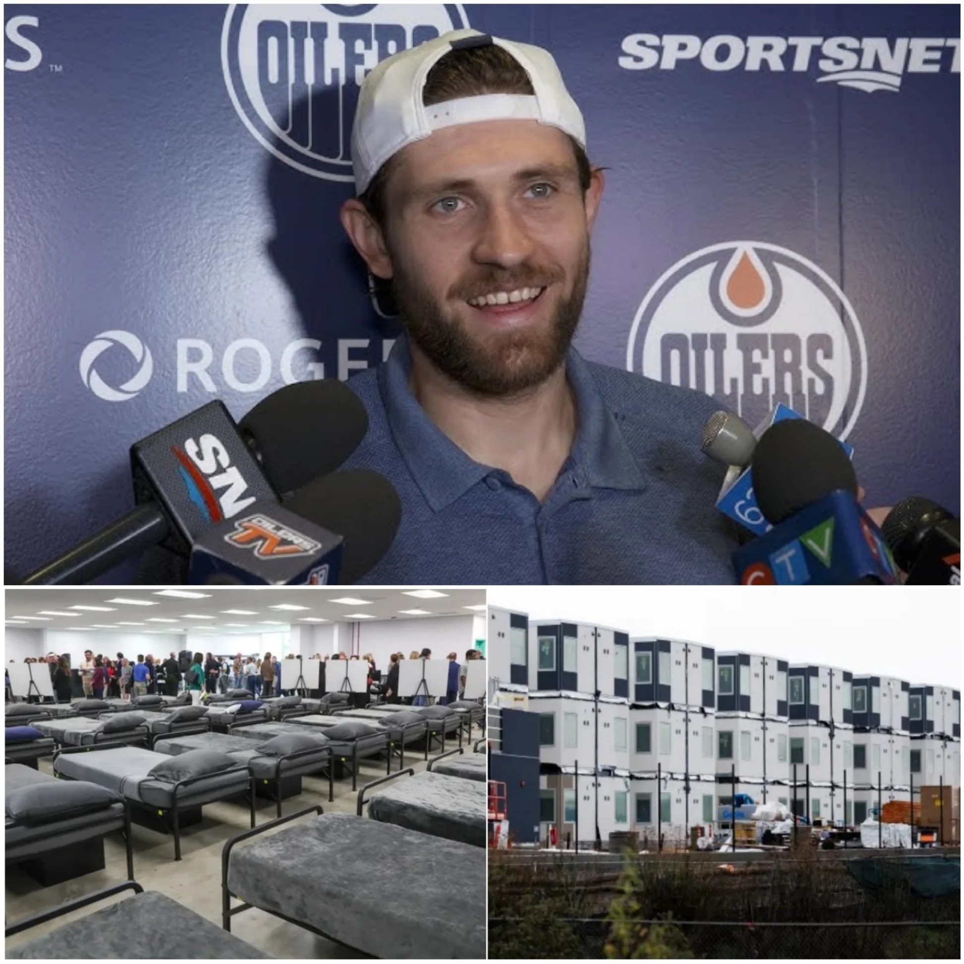 Cover Image for GREAT NEWS: Hockey star Leon Draisaitl has donated his entire $5 million in bonuses from the past season and sponsorship earnings to build a series of homeless support centers in Cologne, Germany – his hometown. The initiative will create 150 housing units and 300 shelter beds for those in need. “I’ve seen too many people back home struggling to survive cold nights without a roof over their heads, and I promised myself that if I ever had the chance, I would step up,” Leon Draisaitl said emotionally at the press conference. “No one should have to sleep outside in that kind of cold.”