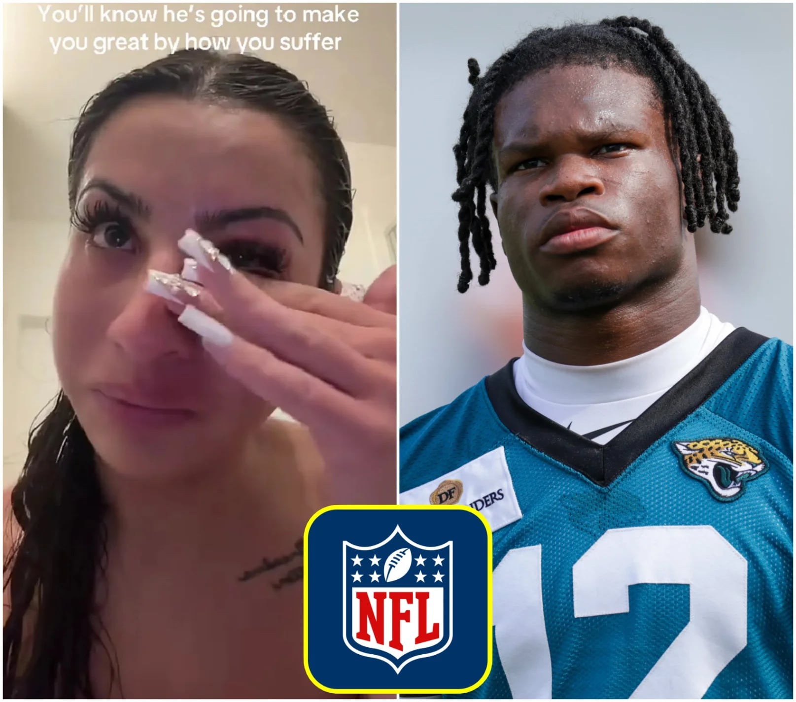 Cover Image for BREAKING: “Travis Hunter faces a potential suspension from the NFL while playing for the Jacksonville Jaguars due to the league’s new domestic violence policy, after his newlywed wife, Leanna Lenee, posted distress messages on social media about his violent behavior. And here is the NFL’s ruling…”