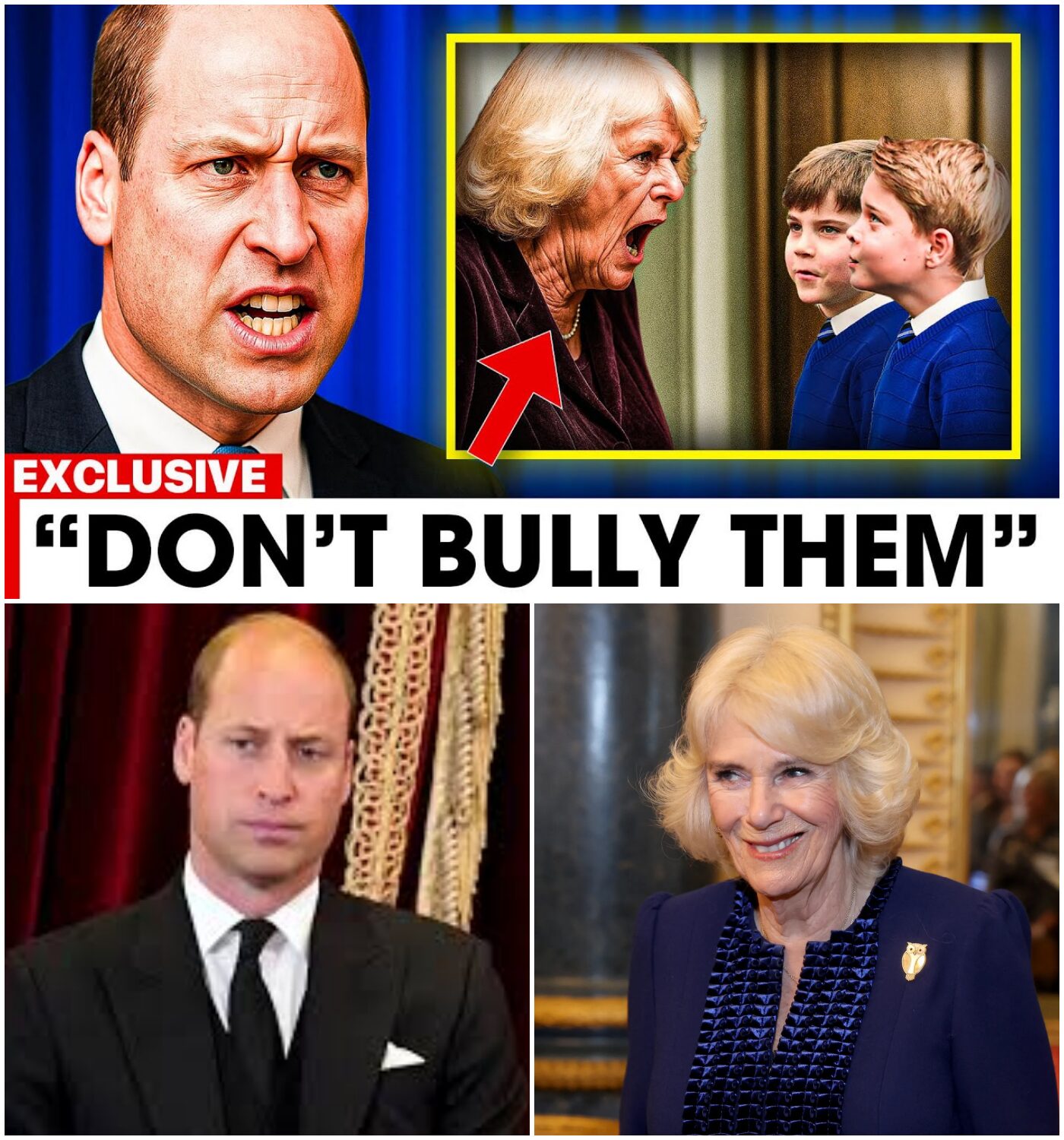 Cover Image for SHOCKING ROYAL SHAKE-UP: Prince William STRIPS Royal Title After Camilla Is CAUGHT Bullying Prince George & Prince Louis