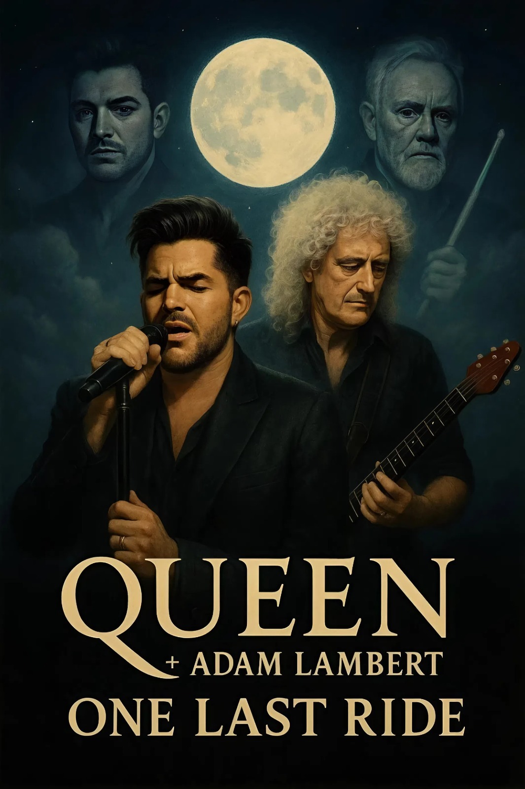 Cover Image for Adam Lambert and Brian May Announce 2026 Tour ‘One Last Ride’ — A Soul-Stirring Revival That Breathes New Life into the Spirit of Queen