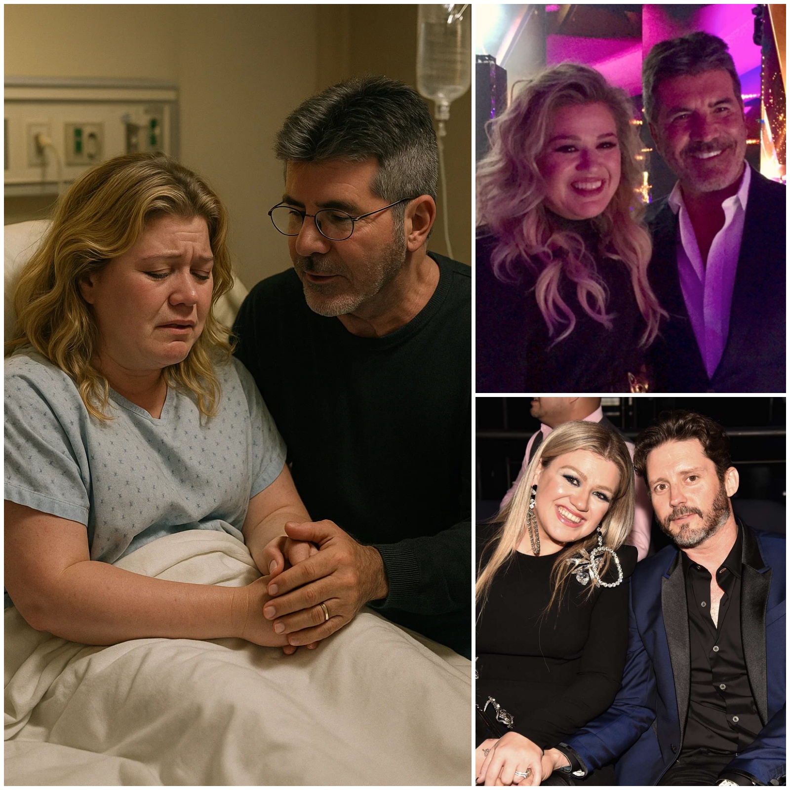 Cover Image for In the days following Brandon Blackstock’s passing, the weight of grief proved too much for Kelly Clarkson to bear. Overwhelmed by the loss and the reality of raising two children without their father, she was quietly admitted to a Nashville hospital for exhaustion and emotional distress. News of her condition reached Simon Cowell, who immediately flew in to be by her side. Sitting beside her hospital bed, he took her hand and spoke with a tenderness that broke through the heavy silence. “Kelly,” he said softly, “you are not alone in this. River and Remington will never be without a father’s love — I will be there for them, always. I will guide them, protect them, and love them as if they were my own. They will feel that bond, not as a replacement for Brandon, but as a promise that his children will always know the strength and warmth of a father’s heart.” In that moment, through her tears, Kelly felt a small but steady light pierce the darkness.