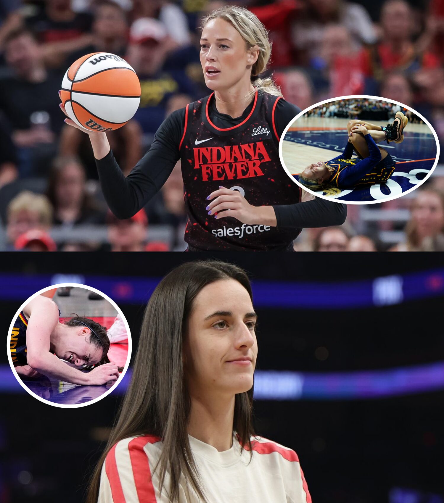 Cover Image for IS THE WNBA JUST A BIG CIRCUS? For the Indiana Fever, the “season from hell” continues as Sophie Cunningham’s knee was destroyed in a play many are calling intentional and dirty. Her family and fans are furious, openly accusing the league of ignoring poor officiating and failing to hold players accountable for dangerous on-court behavior. We explore the emotional fallout and ask whether this incident is a symptom of a deeper problem within the league.