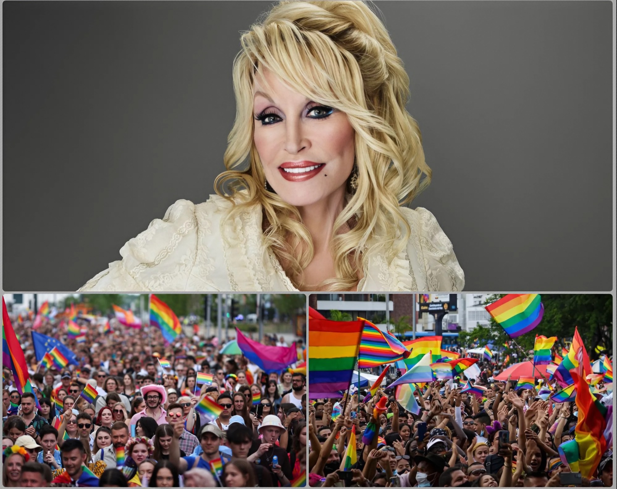 Cover Image for HOT NEWS: Dolly Parton Brings the World to Tears of Joy as She Officially Declares She Will Celebrate LGBTQ+ Pride Month — The Country Queen’s Powerful Message of Love, Compassion, and Equality Becomes a Flame of Inspiration, Igniting a Global Wave of Support and Cementing Her Status as a Timeless Icon