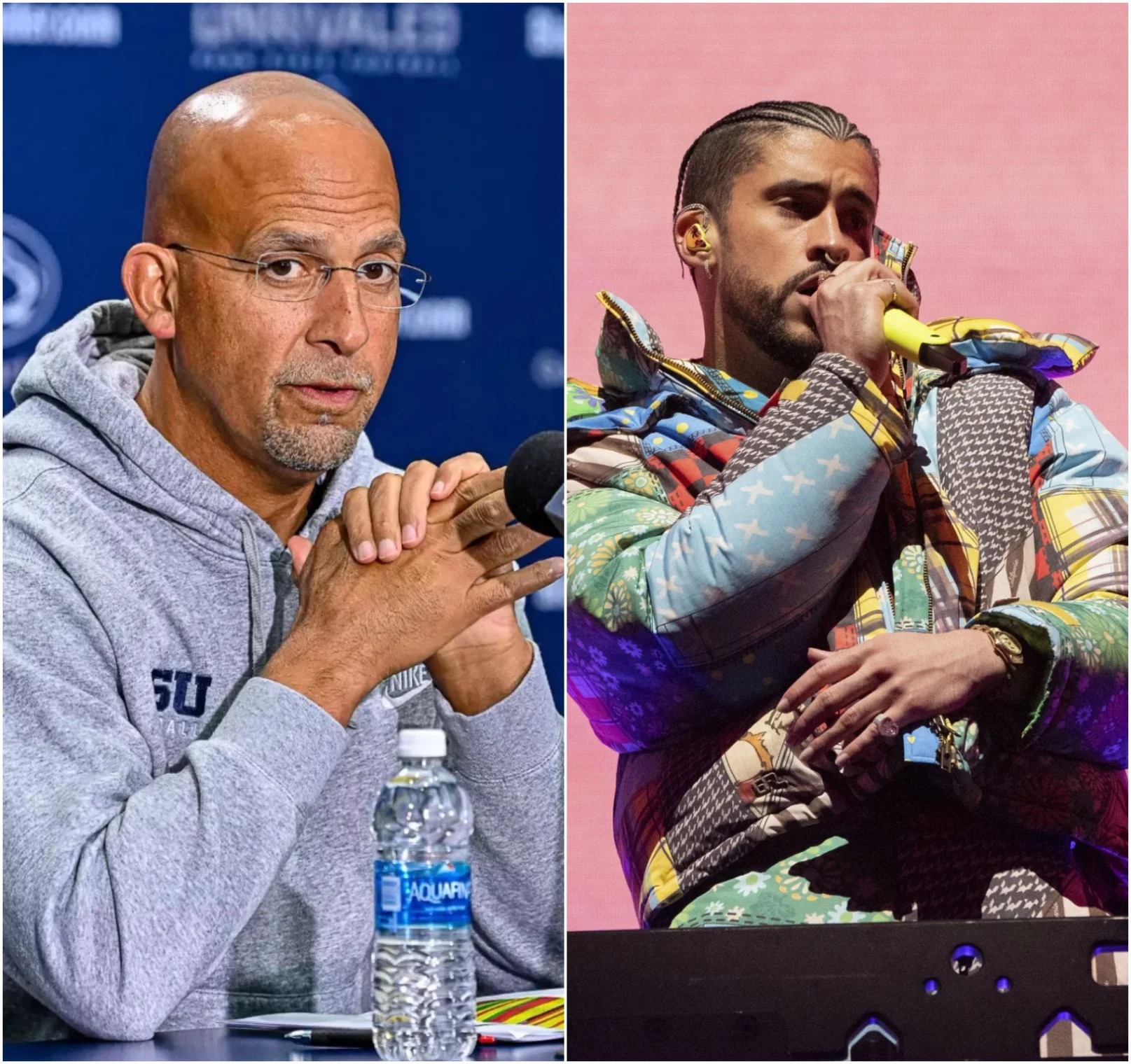 Cover Image for BREAKING NEWS: James Franklin ERUPTS over the NFL’s decision to select Bad Bunny for the Super Bowl halftime show. He declared: “Bad Bunny is the Spanish-singing puppet of the Left, and the league has just declared war on America!”  The NFL thought it was simply announcing the headline performer for halftime. Instead, it ignited a political firestorm. Franklin unleashed a blistering tirade after Bad Bunny was chosen to perform at the 2026 Super Bowl, accusing the league of “bowing to Democratic Party propaganda” and turning America’s biggest sporting event into a cultural battleground.  His words are spreading like wildfire — and the backlash could shake not only the NFL but the entire music industry.