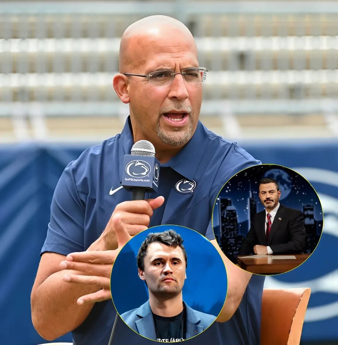 Cover Image for BREAKING— James Franklin steps into the storm. His words are sharp, his resolve unshaken. The world takes notice.
