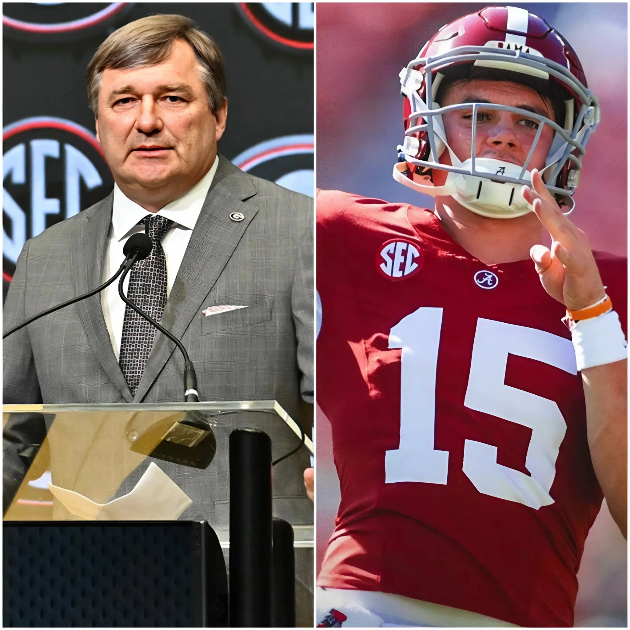 Cover Image for HOT: The NCAA has fined head coach Kirby Smart $10,000 after a profanity-laced outburst that shook the world of college sports.  During the showdown against Alabama, Smart lost his temper when officials ignored a controversial foul committed by quarterback Ty Simpson. Live on national television, he screamed “f*** you” three times at the referee, leaving the stadium in stunned silence while millions of viewers at home could hardly believe their eyes.  Just minutes later, social media exploded. The clip spread at lightning speed, splitting fans into two fiercely opposing camps. The incident immediately ignited a firestorm of debate and sent shockwaves through the entire college football landscape.
