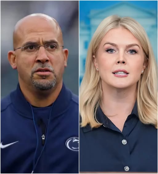 Cover Image for “YOU WERE BEATEN — PAY NOW!” — James Franklin Sues Karoline Leavitt and Network for $50 MILLION After Shocking Live Attack. No one saw it coming.