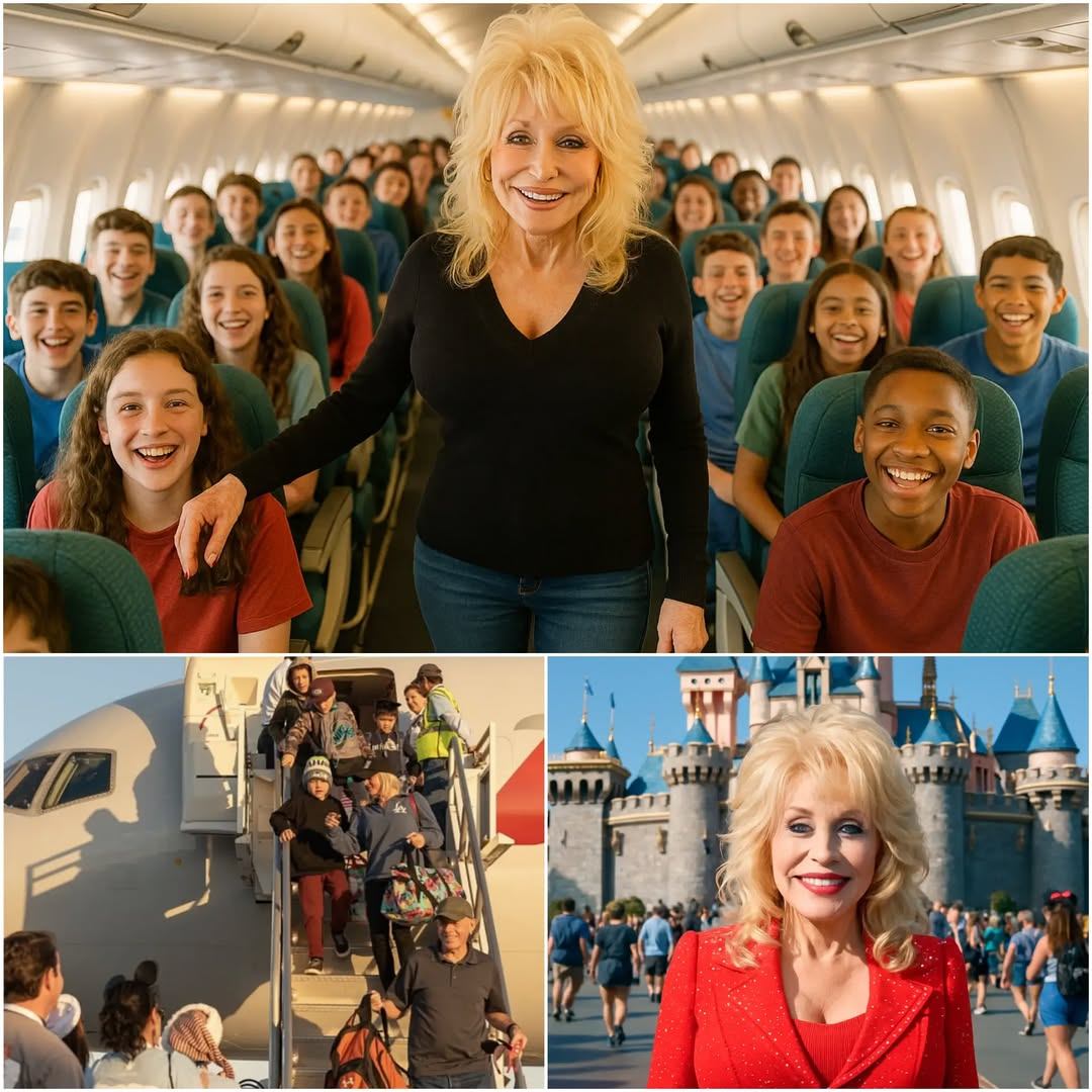 Cover Image for Dolly Parton just proved once again why she’s more than a legend — she’s a real-life angel. 🇺🇸 In a quiet but powerful act of love, Dolly sponsored a trip for over 1,000 children of fallen U.S. soldiers to Disneyland — completely free. For five unforgettable days in Orlando, the kids and their families laughed, healed, and carried memories to last a lifetime. Each child wore a “We Remember” pin, walking past 600 American flags waving proudly in tribute. But it wasn’t the rides or the music that brought the tears — it was what Dolly did during the final candlelight vigil.