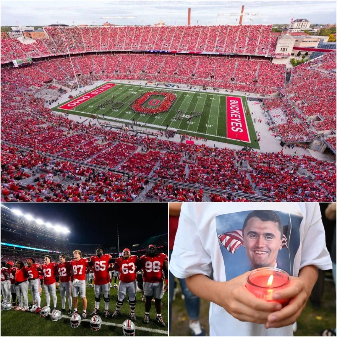 Cover Image for BREAKING NEWS: In a move unlike anything before, Ohio State has confirmed that Ohio Stadium will host a massive public memorial for Charlie Kirk on September 21.