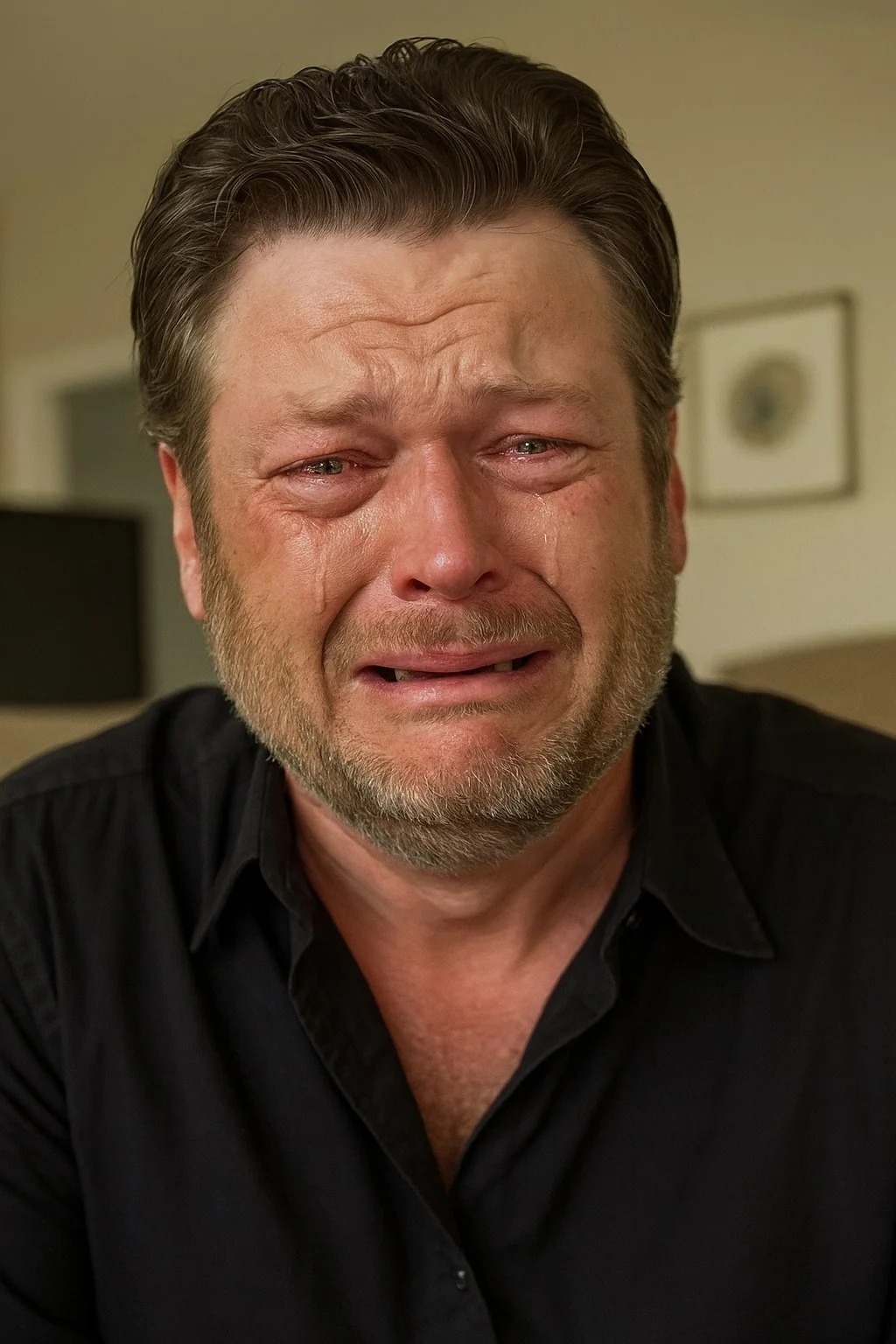 Cover Image for “The Saddest Day of Blake Shelton’s Life: The country music star recently posted a heartfelt message expressing how deeply saddened he is. Something happened today that led him to say this is the saddest day of his life”