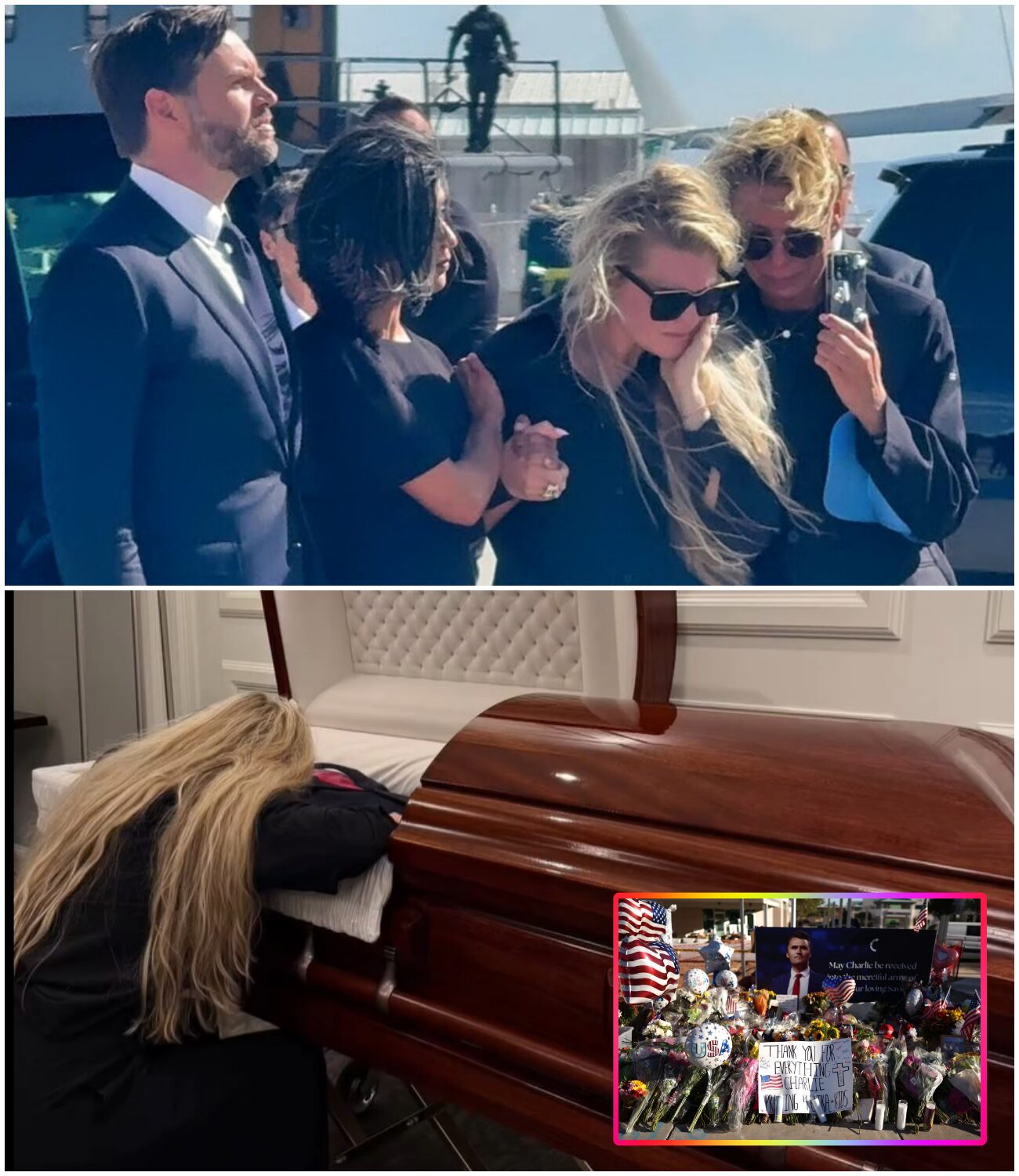 Cover Image for Heartbreaking First Post: Charlie Kirk’s Widow Erika Shares Tearful Video Mourning His Body in Open Casket – Delivers Chilling Warning After Tragic Death [PHOTOS + VIDEO]