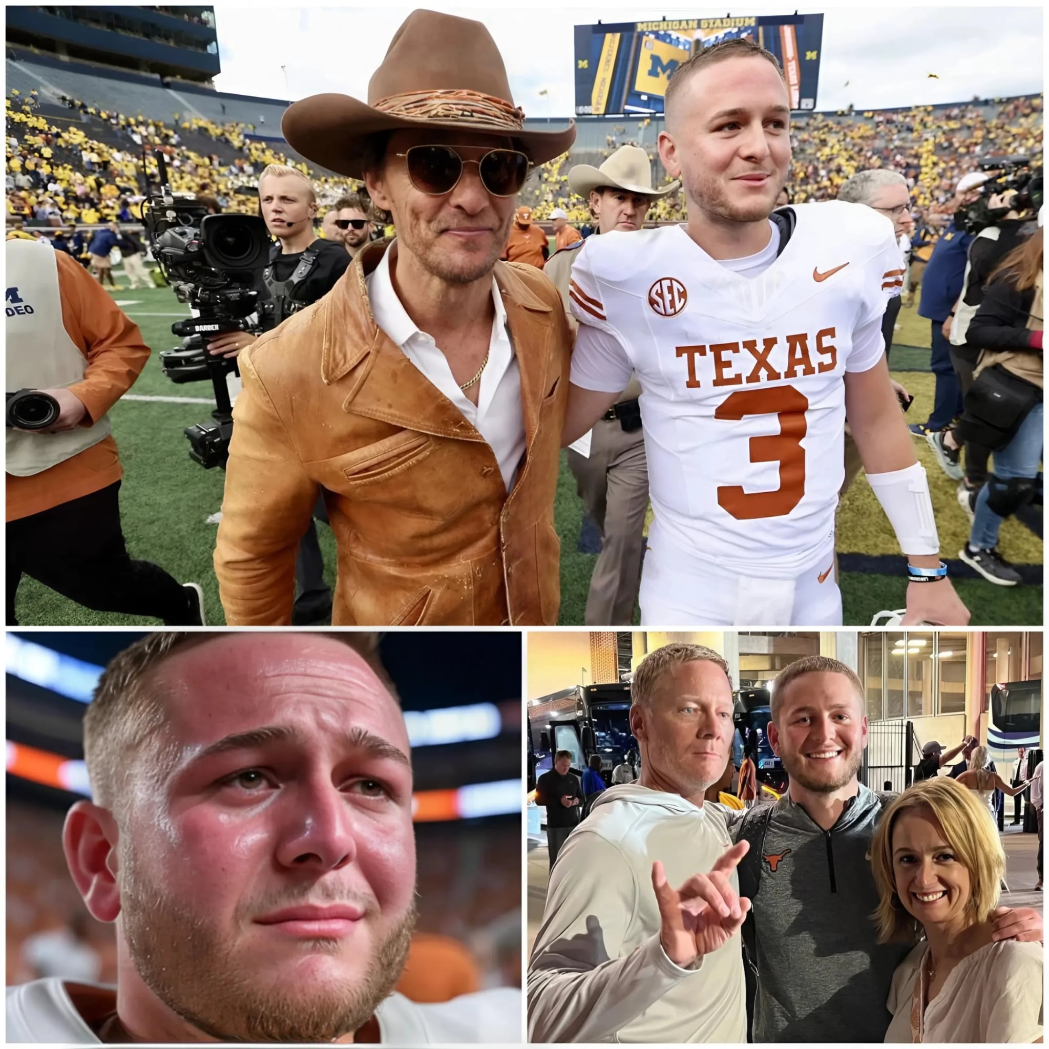 Cover Image for BREAKING NEWS: Superstar Quinn Ewers just spoke out from San Antonio, Texas, USA — delivering an urgent and emotional message about his 73-year-old father that no NCAA fan was prepared to hear…