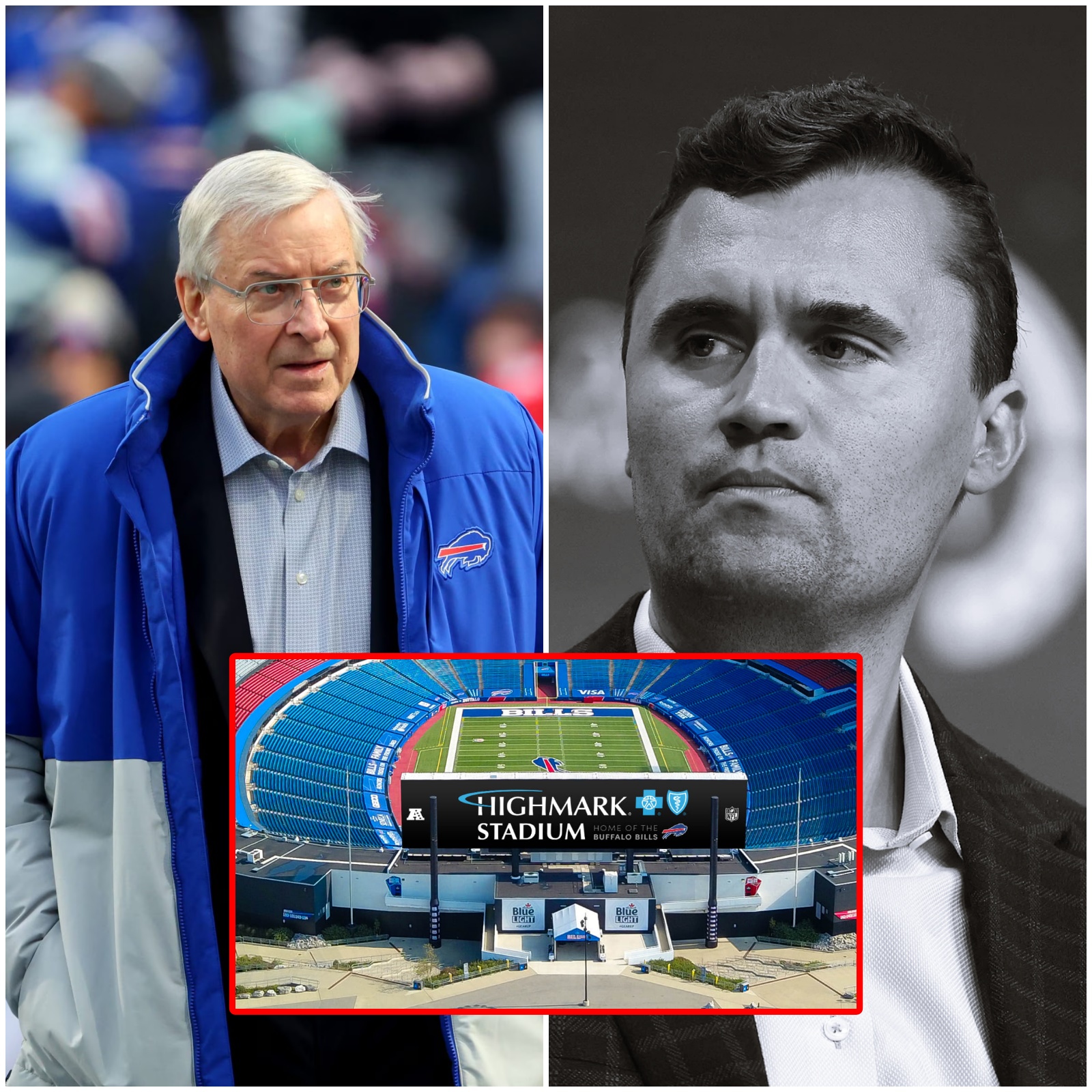 Cover Image for Buffalo Bills FIRESTORM: Highmark Stadium will throw open its doors free of charge for three full days to honor Charlie Kirk, giving fans rare, behind-the-scenes access to the iconic home of America’s Team — from locker rooms and player tunnels to the Buffalo Bills’ Hall of Fame exhibits. But the moment that brought the crowd to tears came when owner Terry Pegula unveiled a permanent ‘Charlie’s Kids Zone’ inside the stadium — a colorful space filled with games, learning programs, and Bills memorabilia designed to honor Kirk’s legacy. Every dollar raised through activities and merchandise will go directly to support his two young children. The announcement has ignited Buffalo Bills and sparked a nationwide storm of debate…