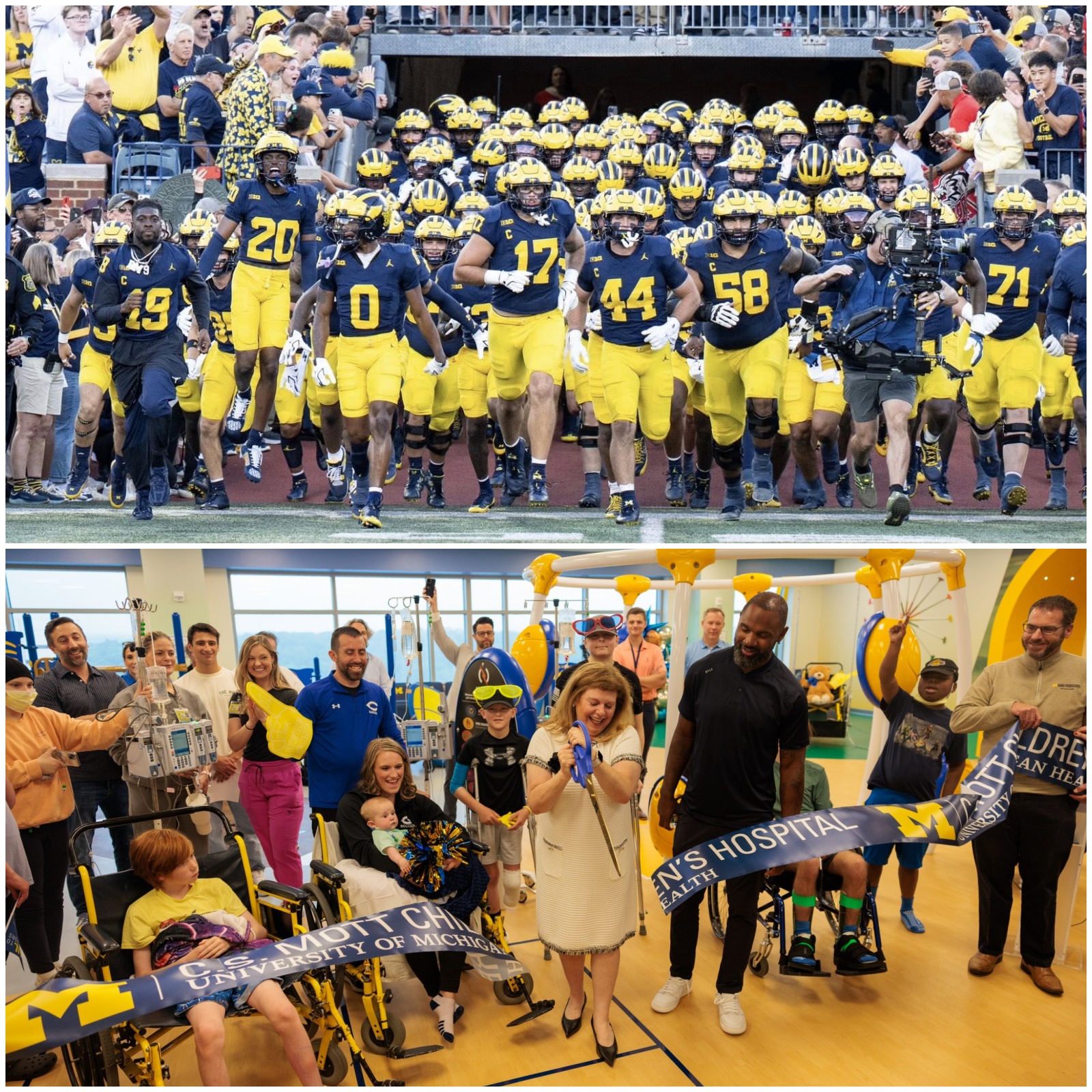 Cover Image for Breaking News: The entire University of Michigan Wolverines Football team announced they have collectively pledged a significant portion of their 2025 Name, Image, and Likeness (NIL) earnings to fund a new, state-of-the-art children’s hospital…