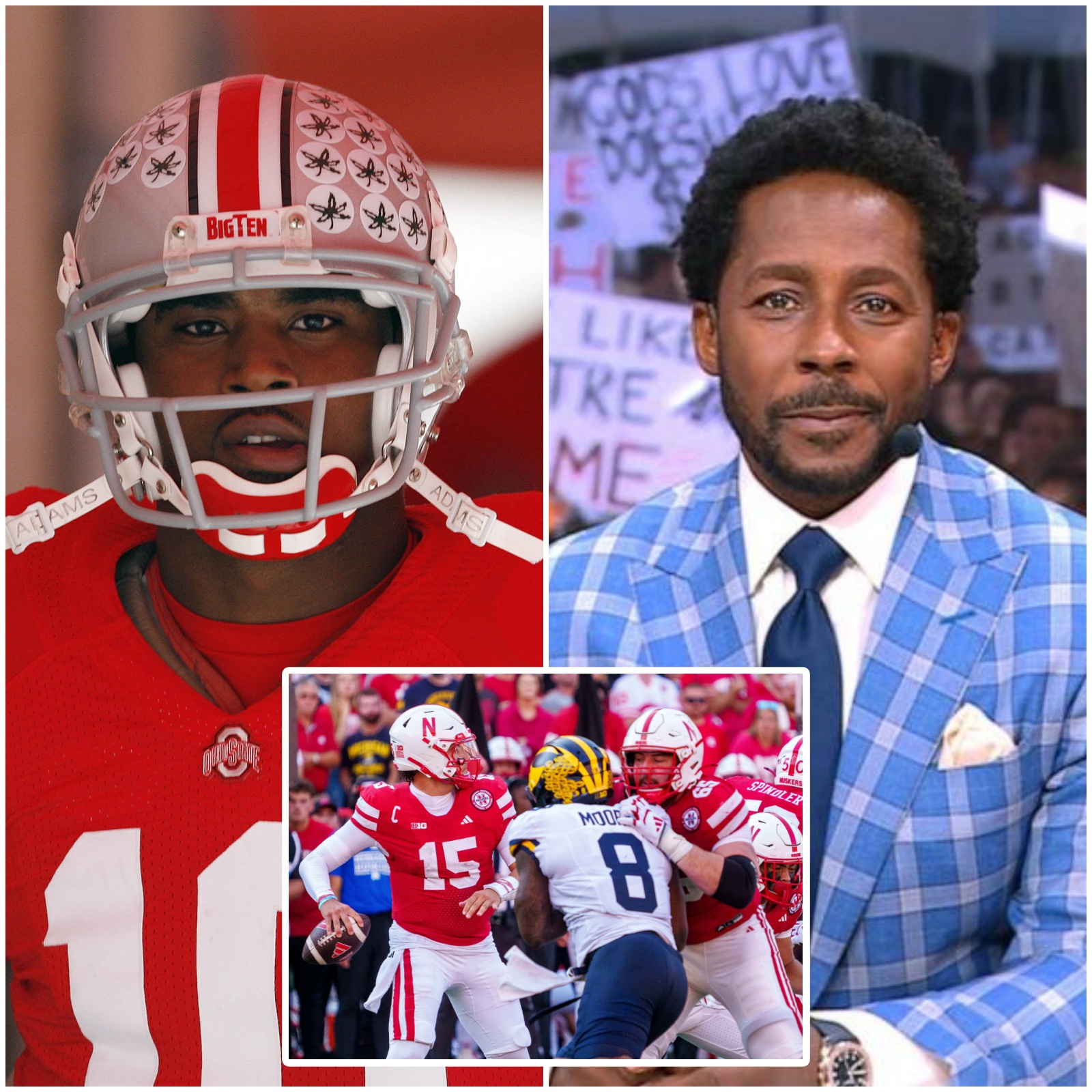 Cover Image for “To be honest, the Nebraska Cornhuskers played better from start to finish. What they lacked was just luck,” former Ohio State player Troy Smith said live on air. “And the referees—well, there were some questionable calls that threw the Nebraska Cornhuskers off their rhythm and obviously affected their psyche. But congratulations to the Michigan Wolverines on the win.” These biased comments immediately took social media by storm. And no one responded more forcefully than former Michigan Wolverines player Desmond Howard, who broke the silence with a chilling five-word warning aimed directly at Troy Smith…