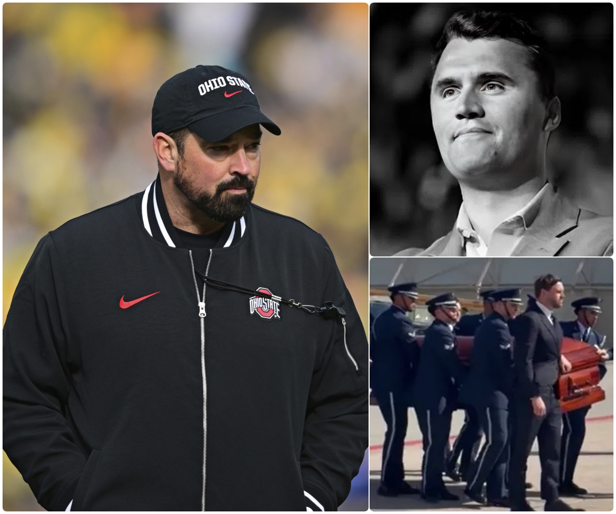 Cover Image for Breaking News: 30 minutes ago, Ryan Day, head coach of the Ohio State Buckeyes, offered to pay for Charlie Kirk’s entire funeral expenses to express his gratitude to an individual he recognized as loving America. Although in extreme grief, his family also sent their thanks but declined the offer for one reason only…